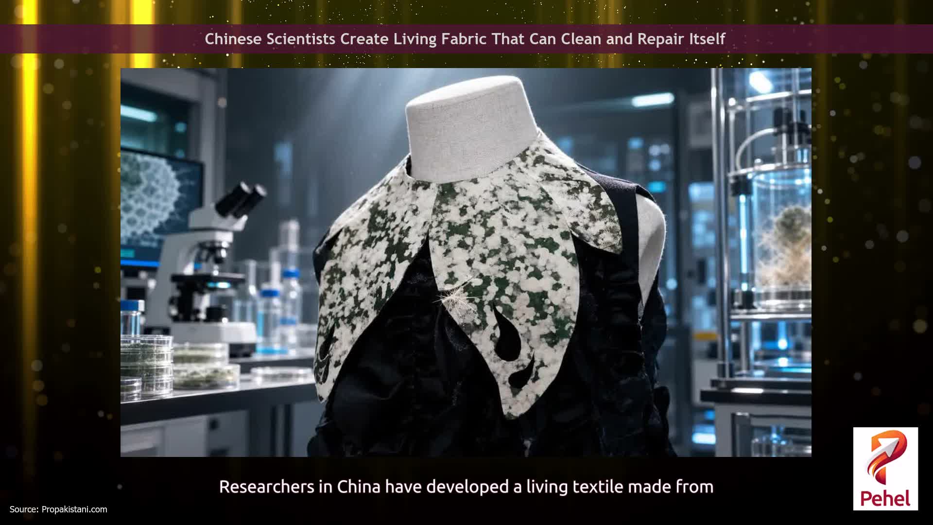 Chinese Scientists Create Living Fabric That Can Clean and Repair Itself
