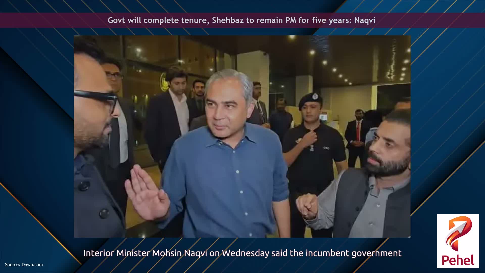 Govt will complete tenure, Shehbaz to remain PM for five years: Naqvi