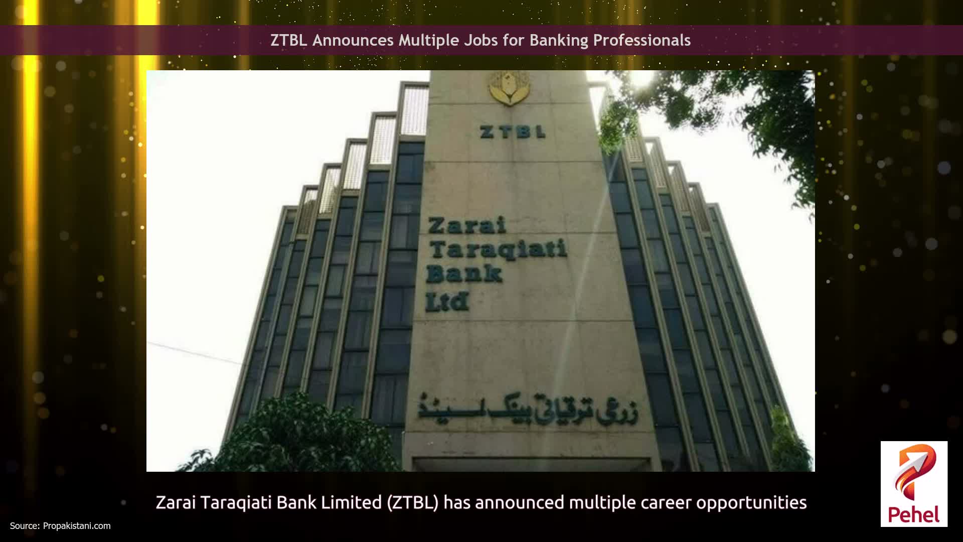ZTBL Announces Multiple Jobs for Banking Professionals