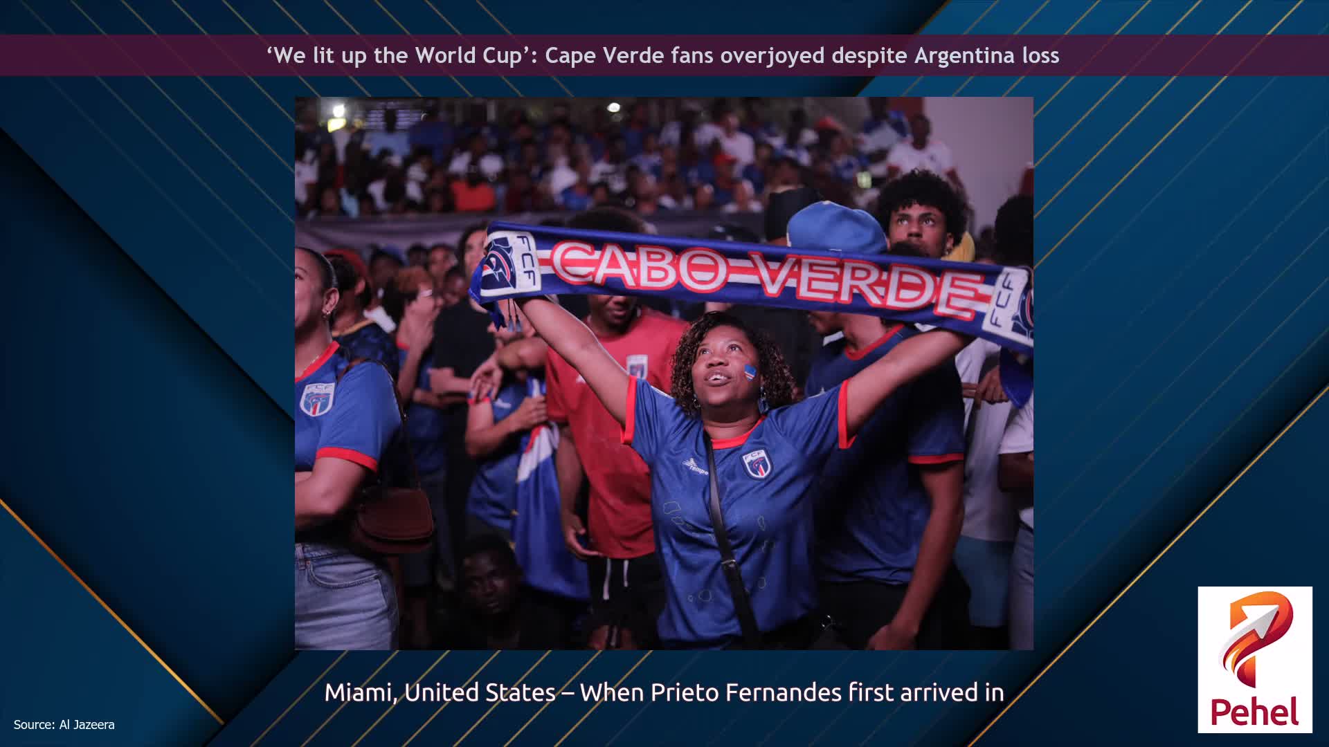 ‘We lit up the World Cup’: Cape Verde fans overjoyed despite Argentina loss