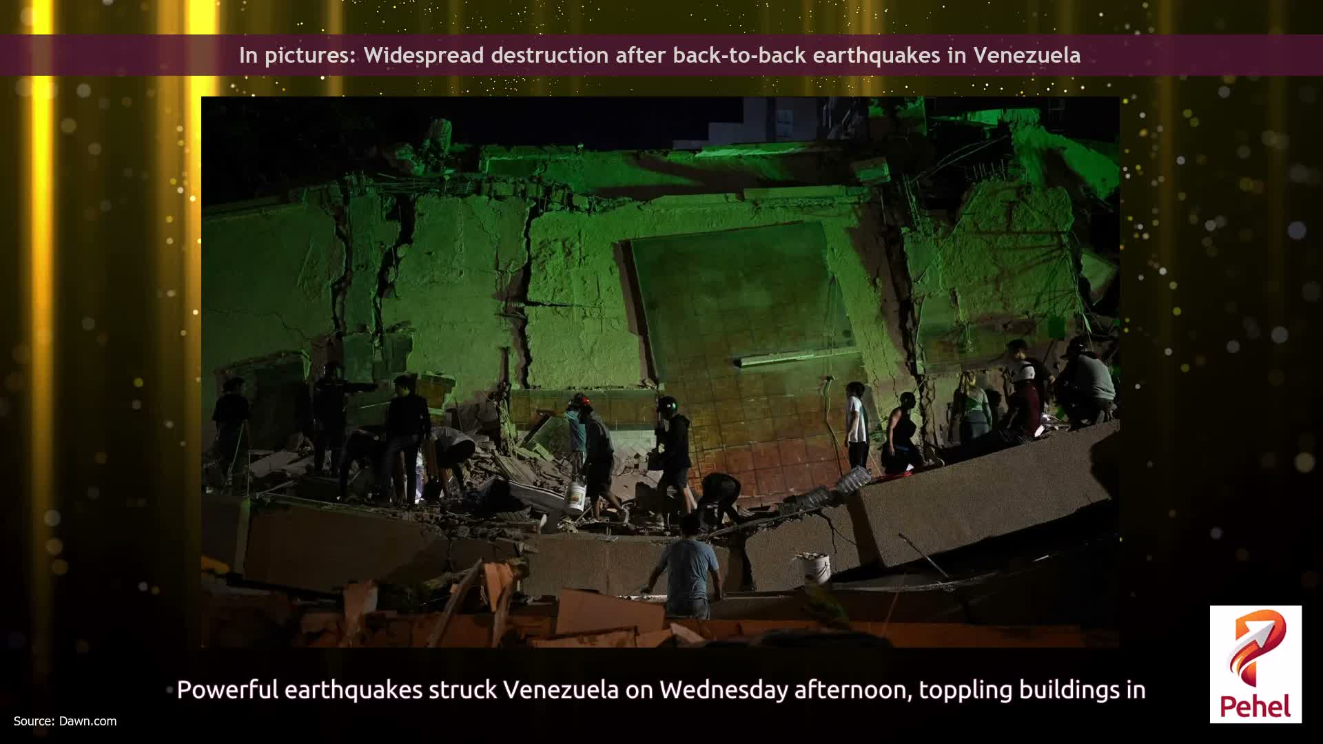 In pictures: Widespread destruction after back-to-back earthquakes in Venezuela
