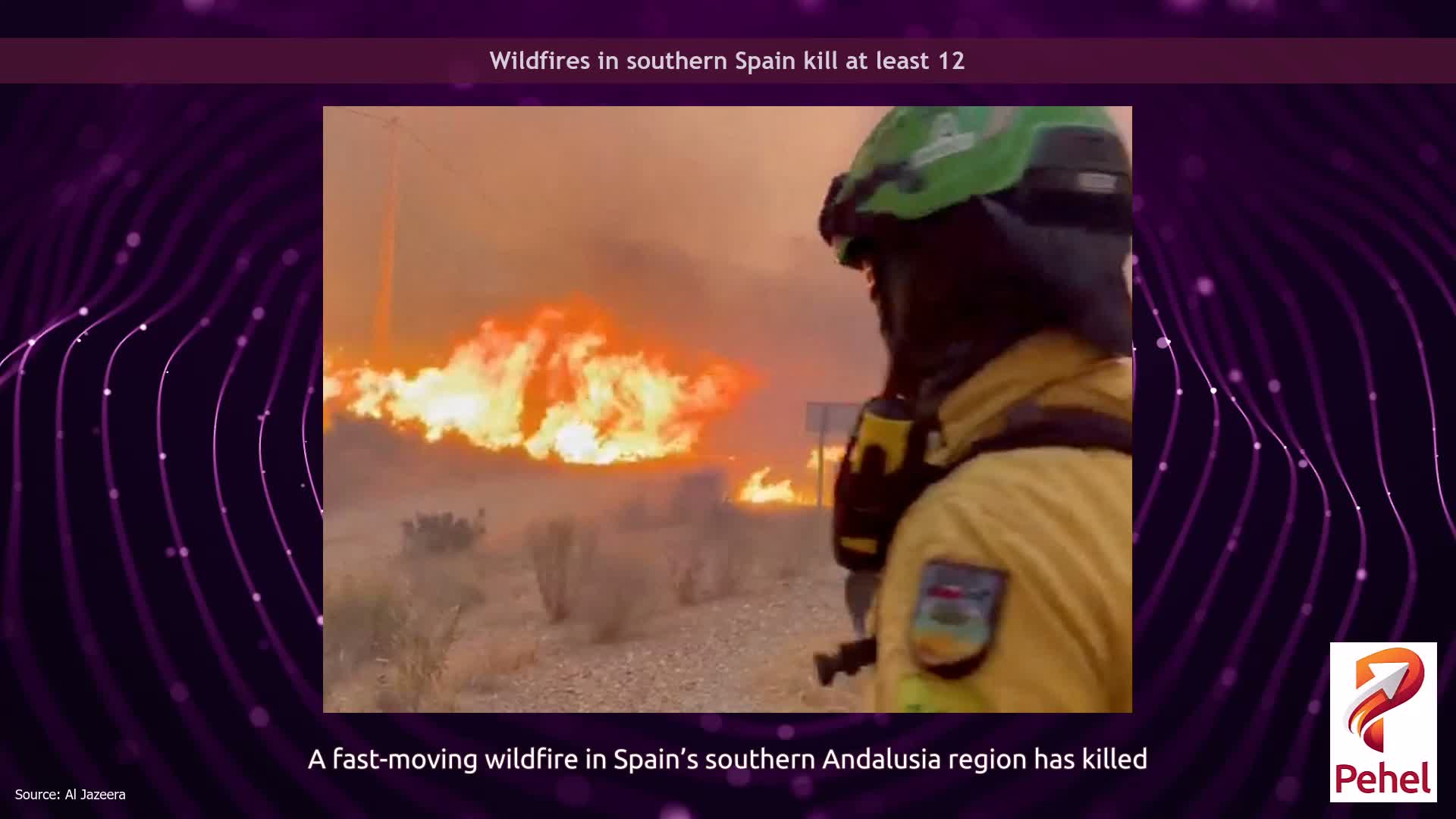 Wildfires in southern Spain kill at least 12