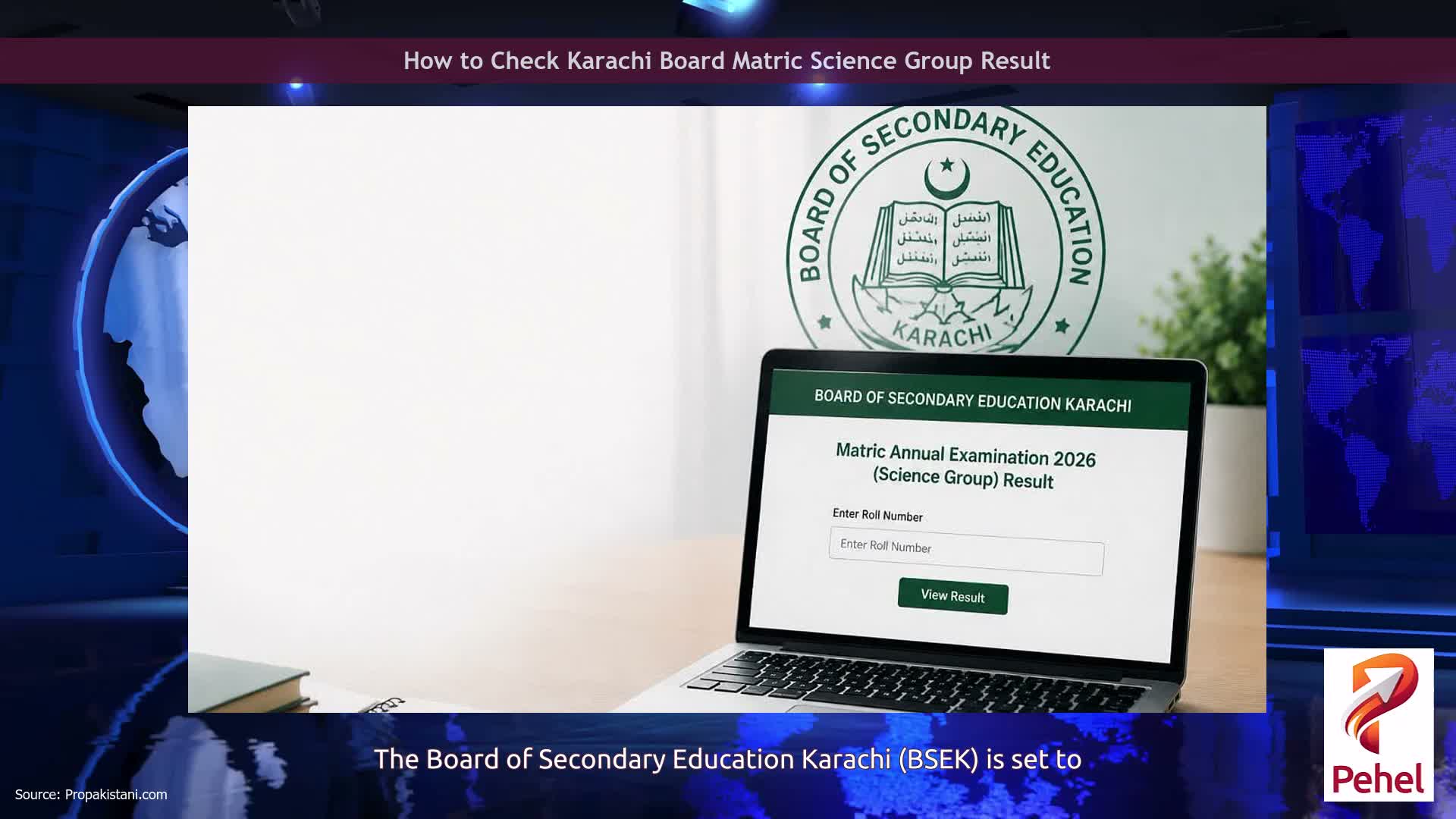 How to Check Karachi Board Matric Science Group Result