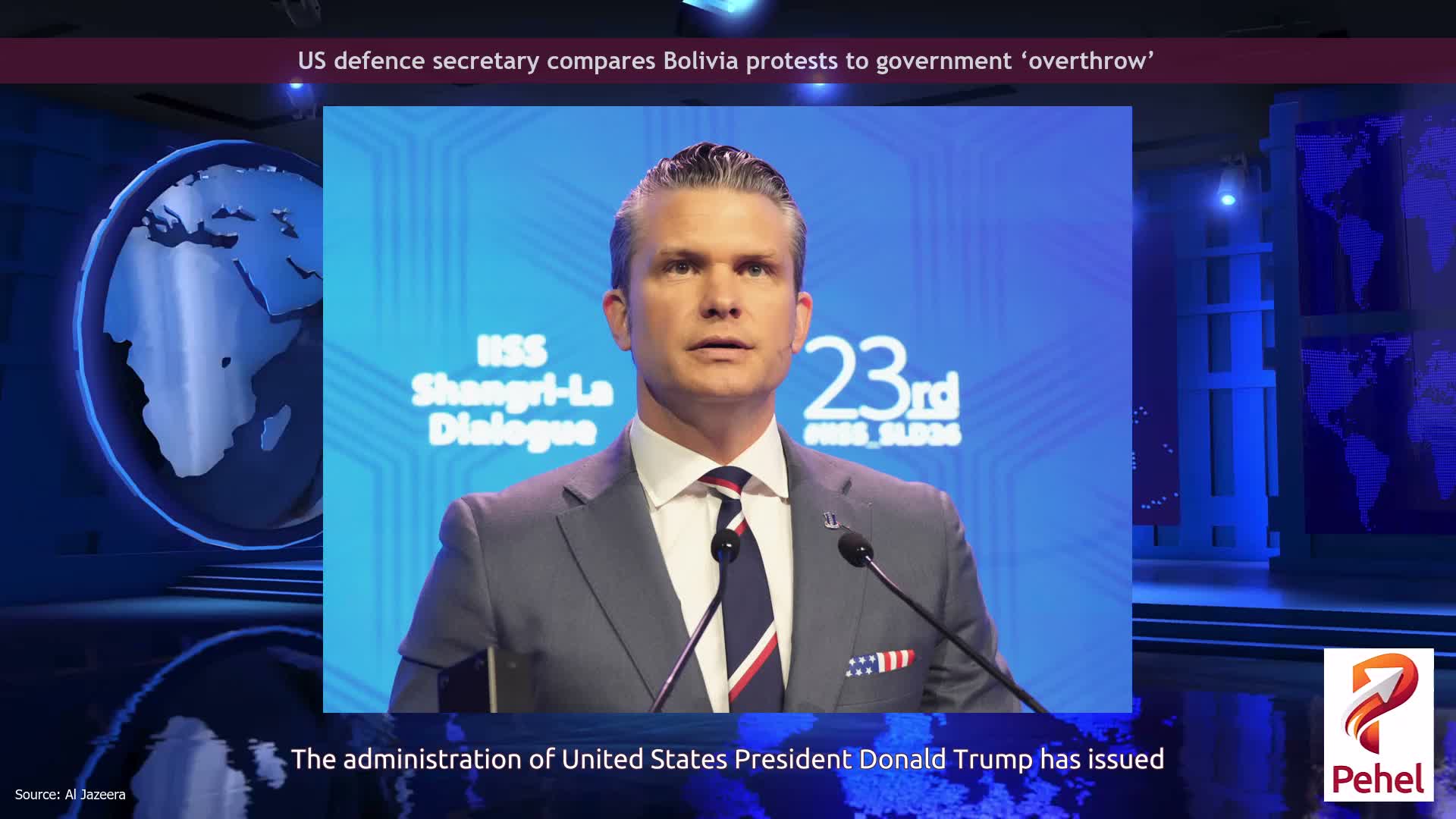 US defence secretary compares Bolivia protests to government ‘overthrow’