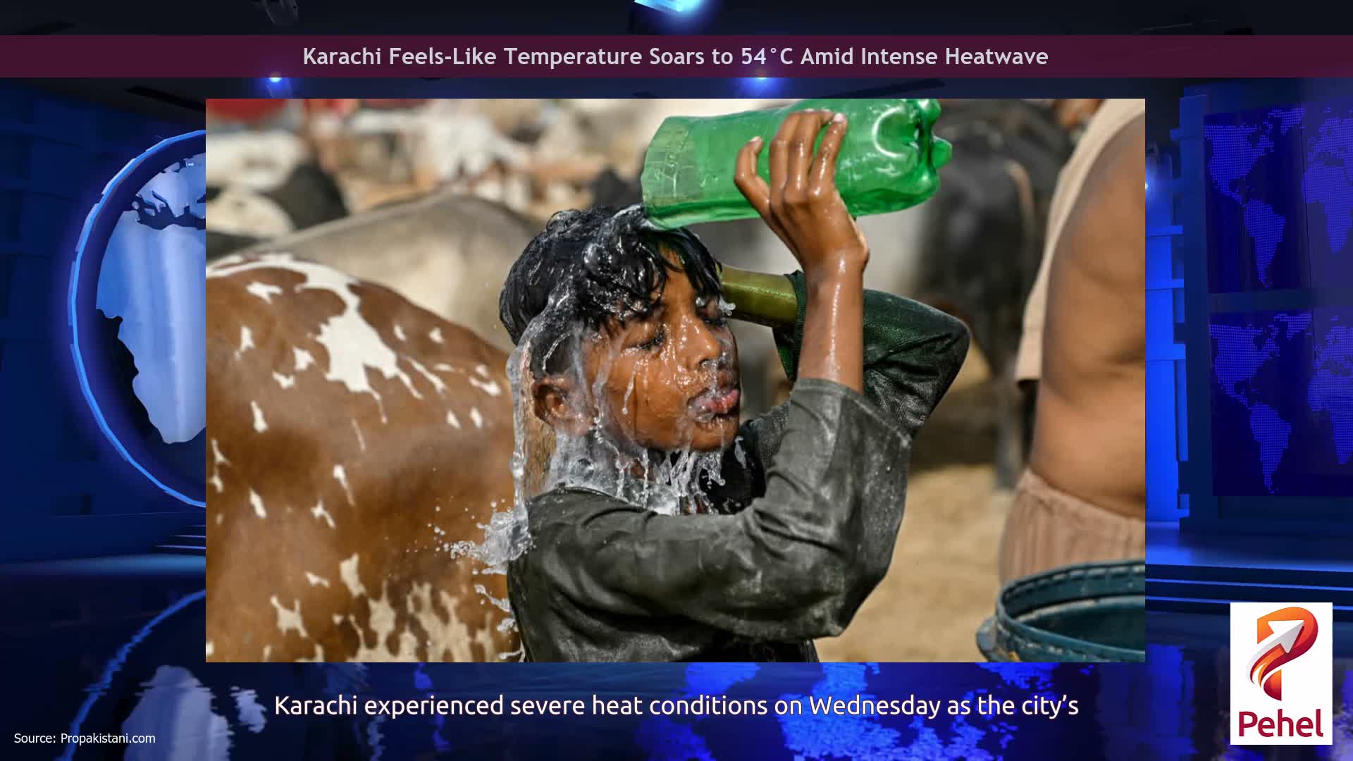 Karachi Feels-Like Temperature Soars to 54°C Amid Intense Heatwave