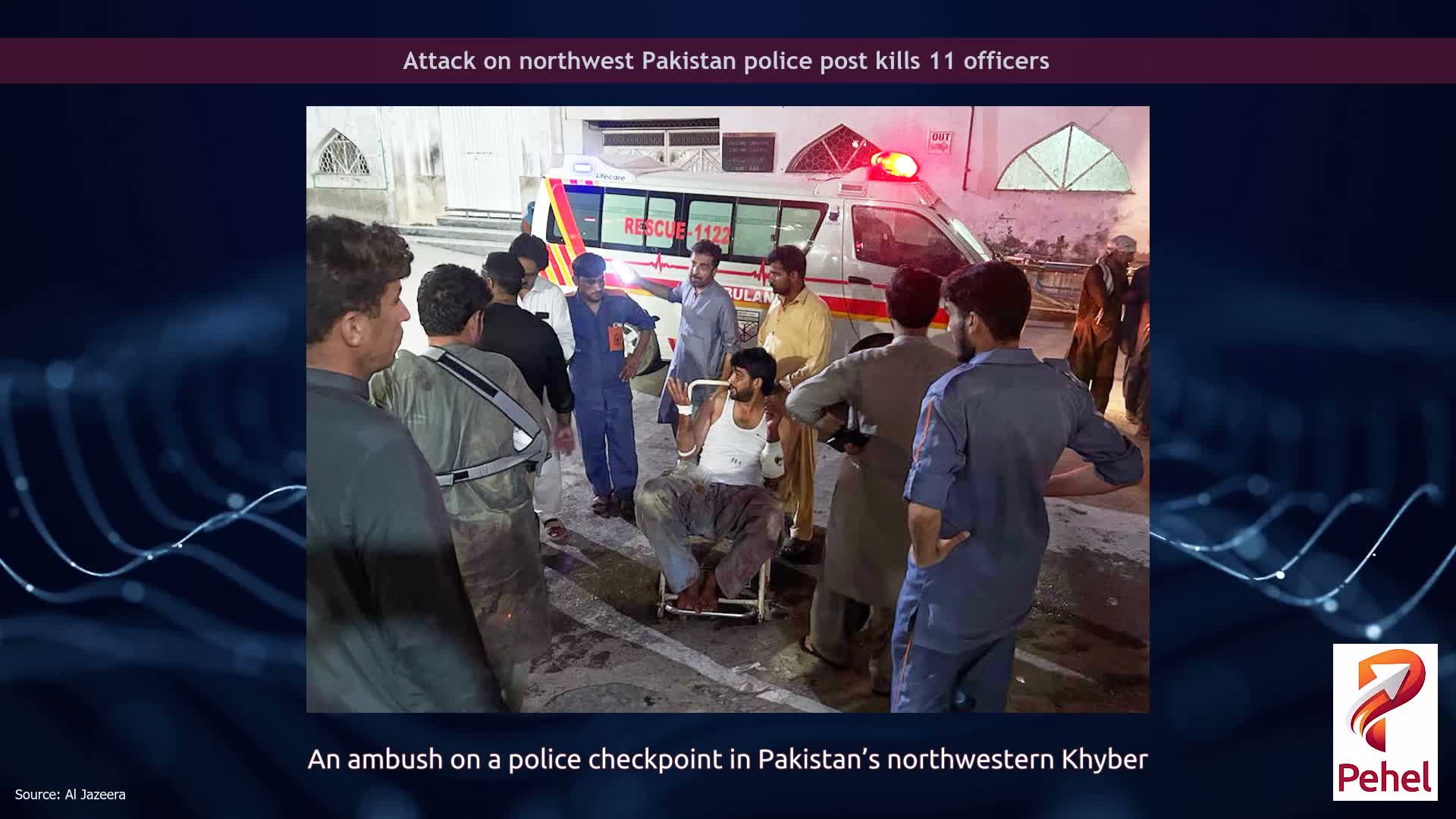 Attack on northwest Pakistan police post kills 11 officers