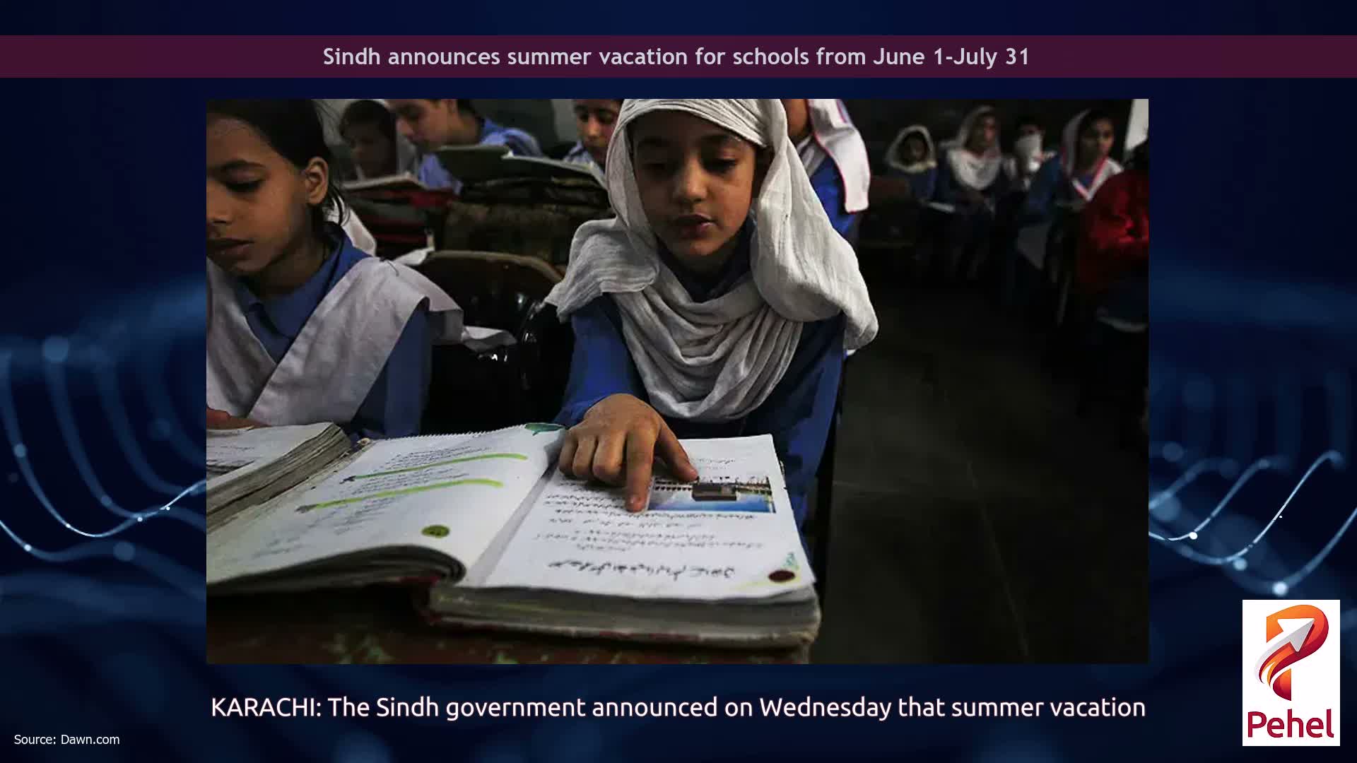 Sindh announces summer vacation for schools from June 1-July 31