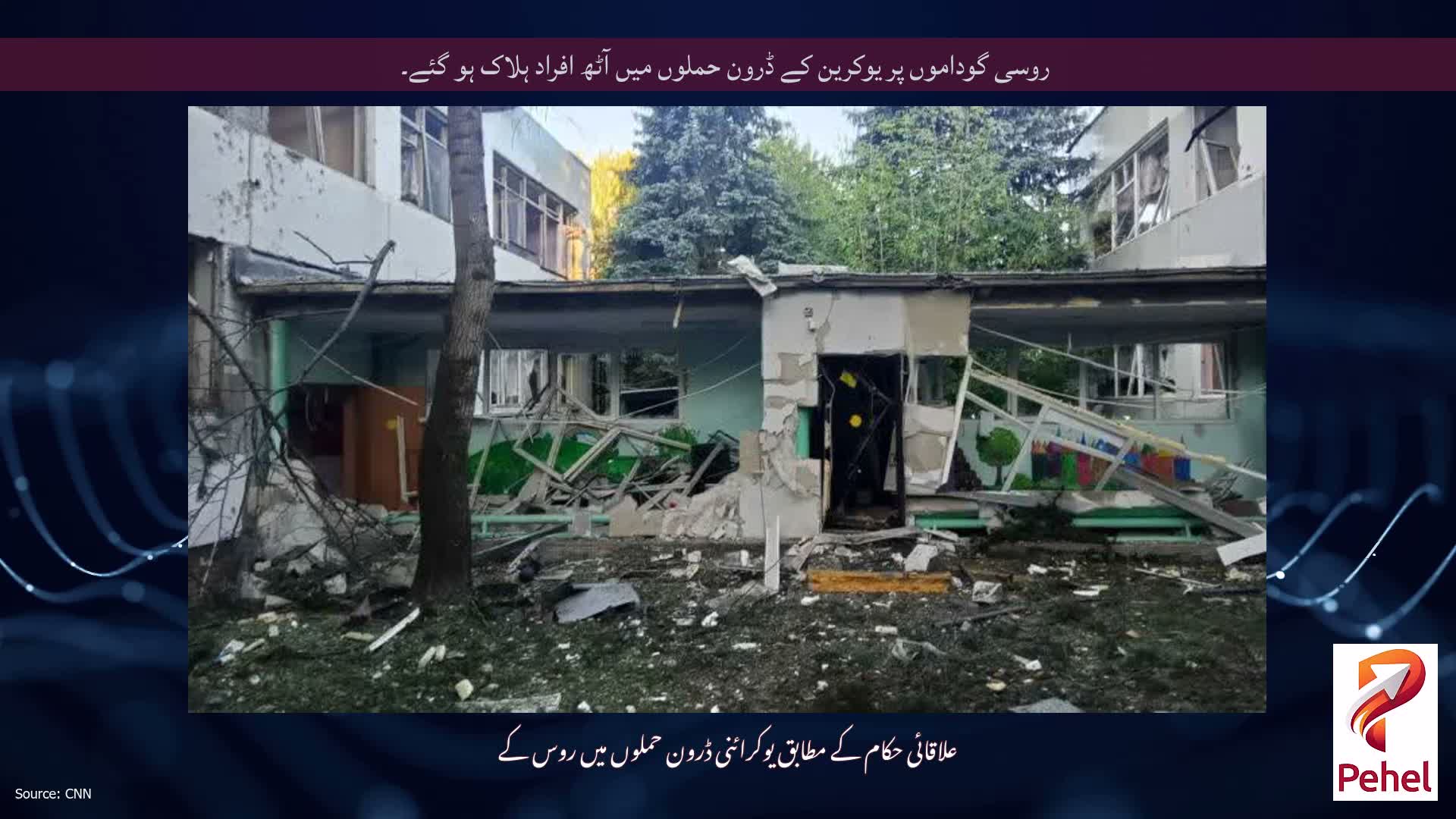 روسی گوداموں پر یوکرین کے ڈرون حملوں میں آٹھ افراد ہلاک ہو گئے۔