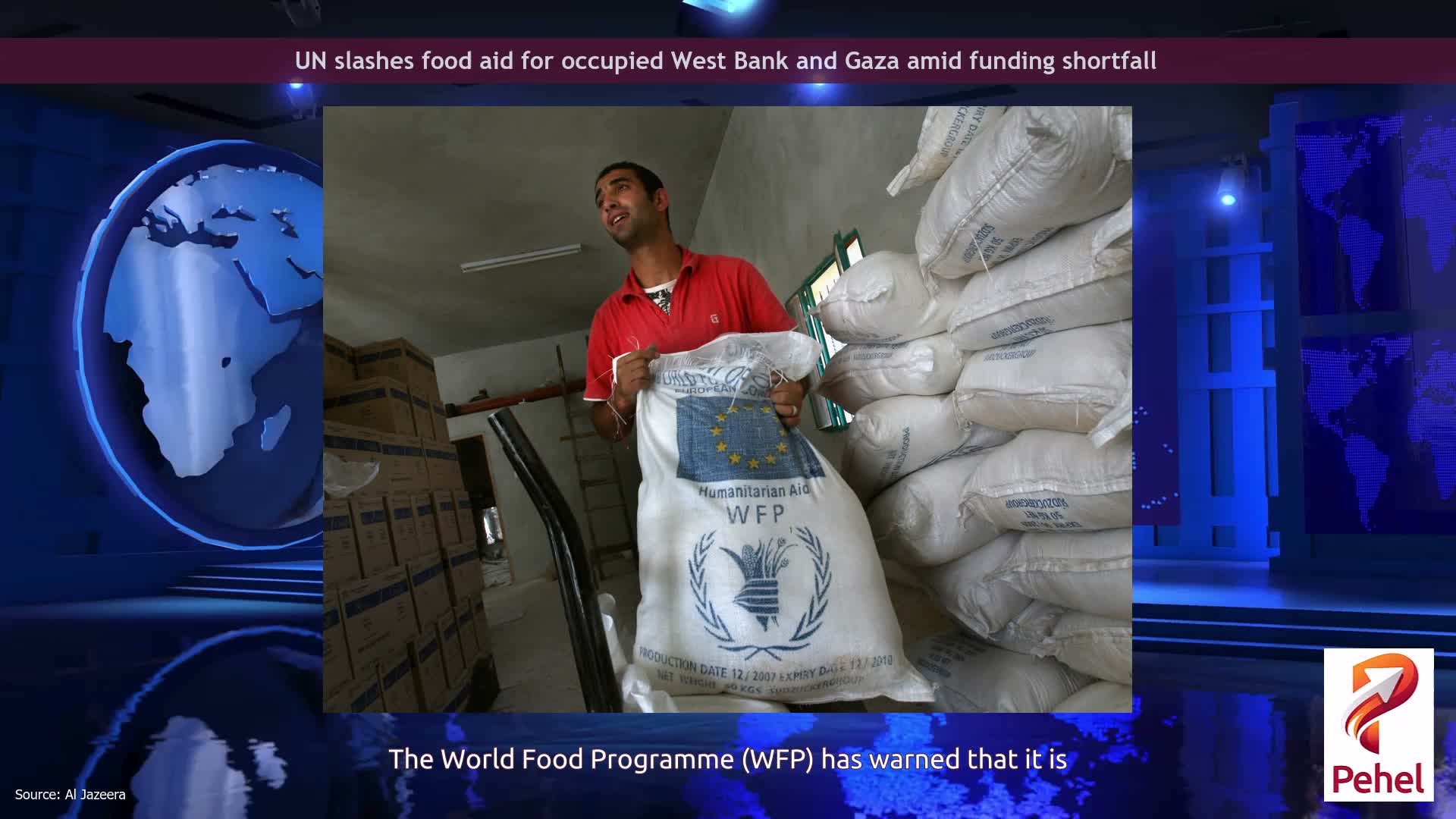 UN slashes food aid for occupied West Bank and Gaza amid funding shortfall