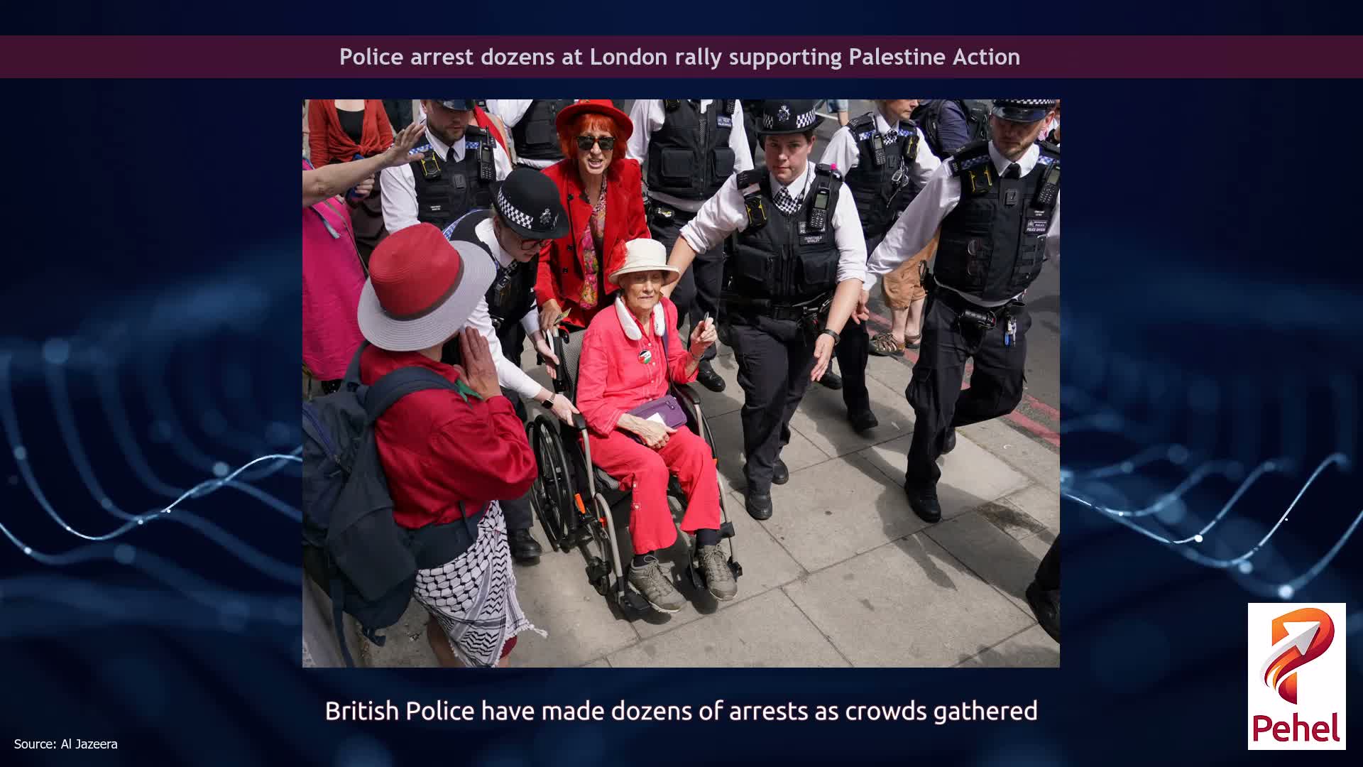 Police arrest dozens at London rally supporting Palestine Action
