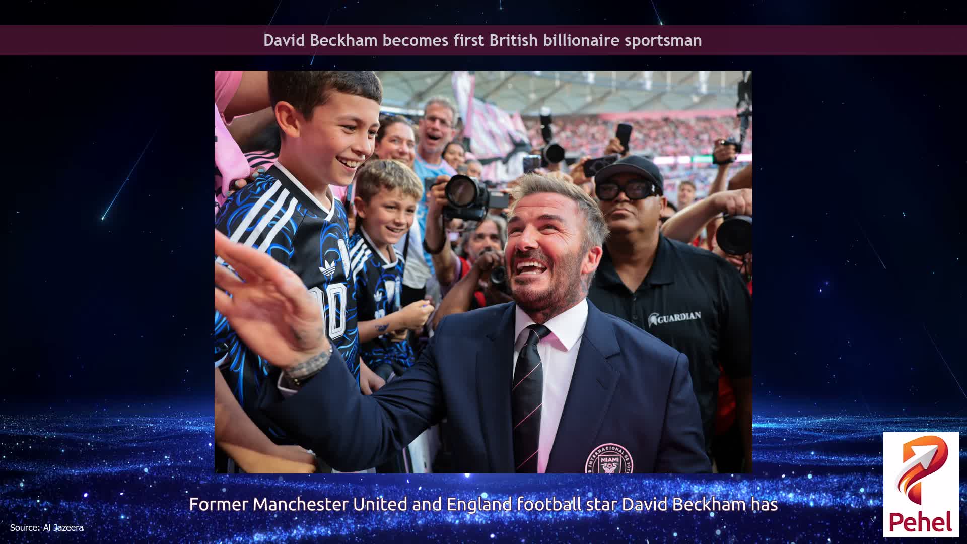 David Beckham becomes first British billionaire sportsman