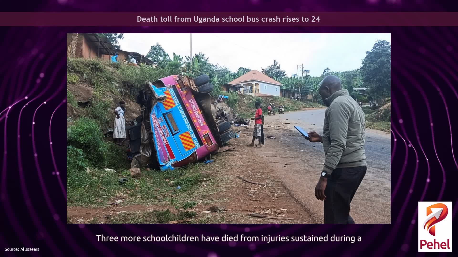 Death toll from Uganda school bus crash rises to 24