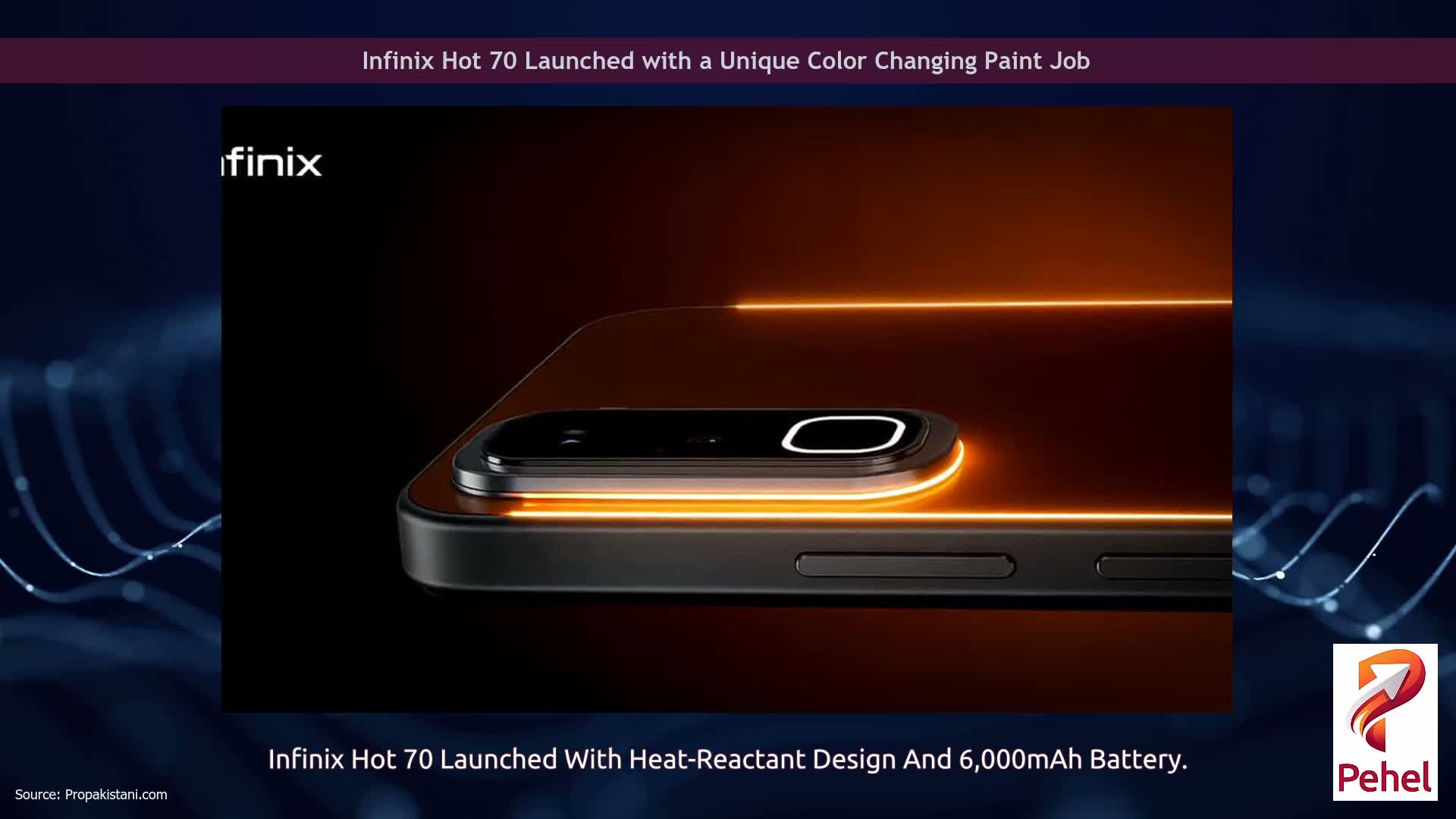 Infinix Hot 70 Launched with a Unique Color Changing Paint Job