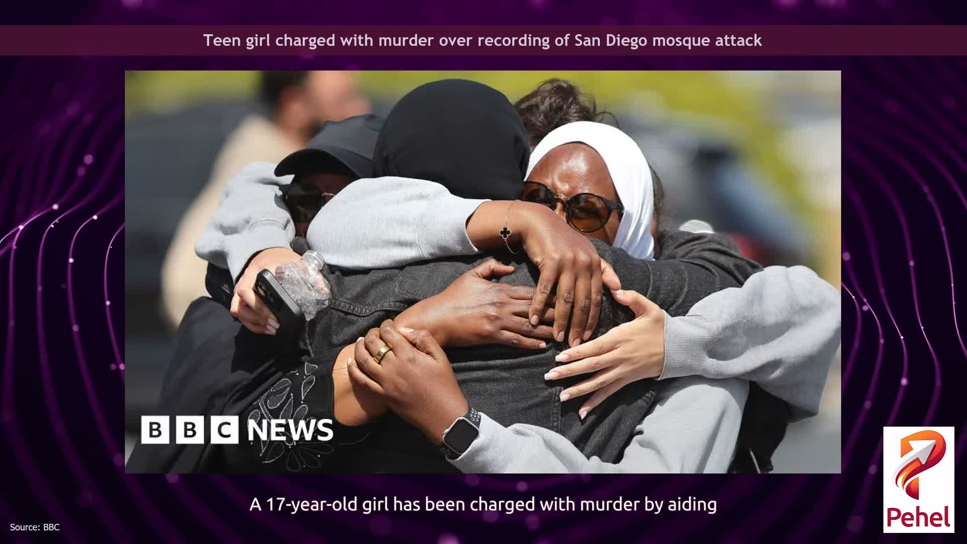 Teen girl charged with murder over recording of San Diego mosque attack