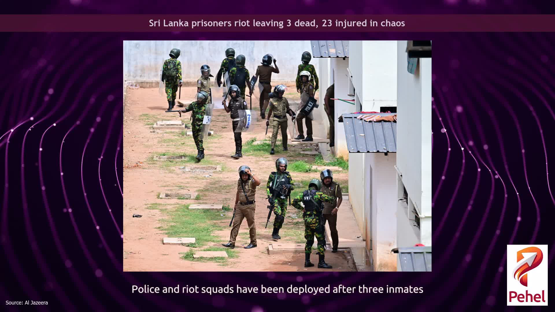 Sri Lanka prisoners riot leaving 3 dead, 23 injured in chaos