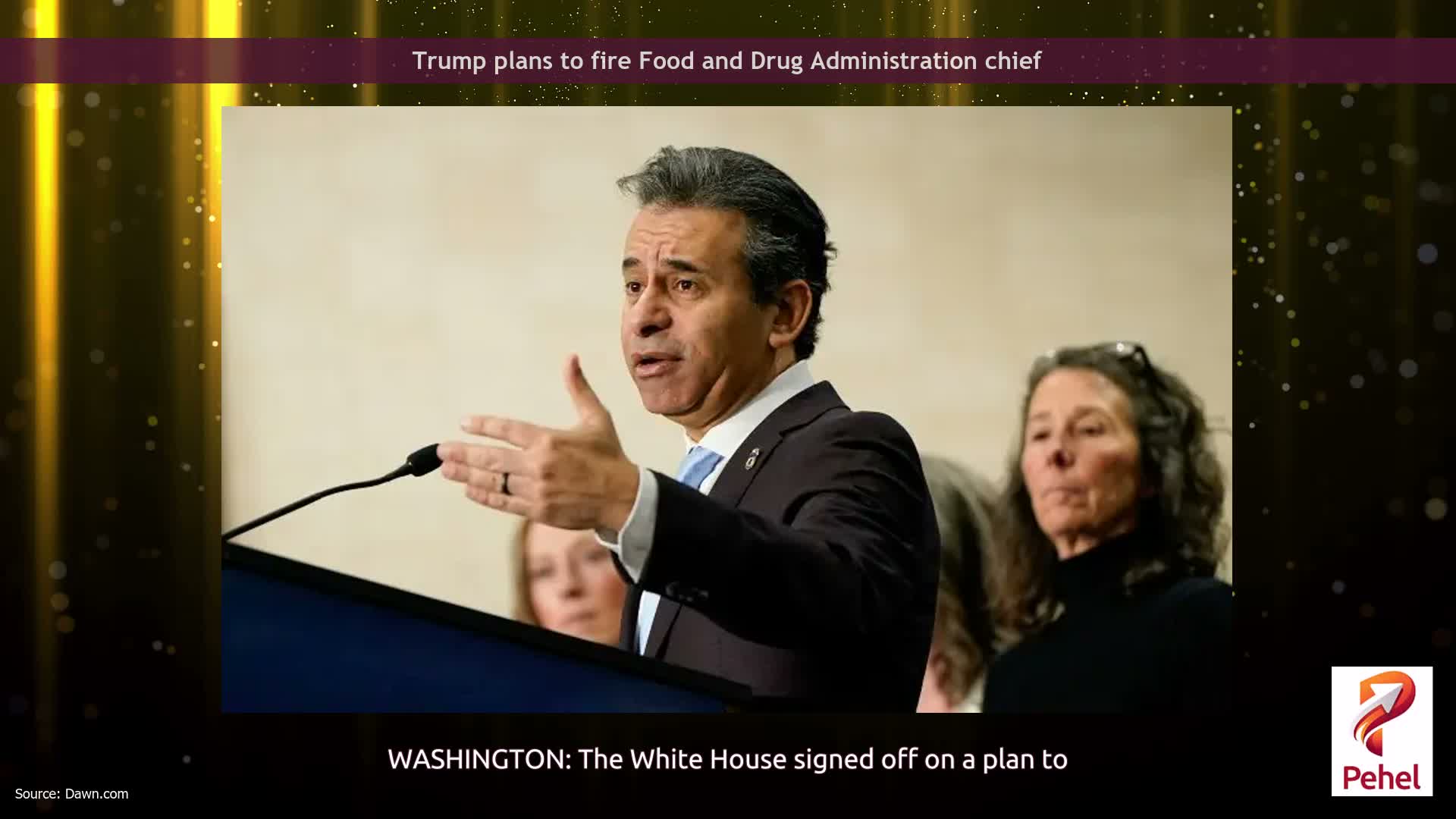 Trump plans to fire Food and Drug Administration chief
