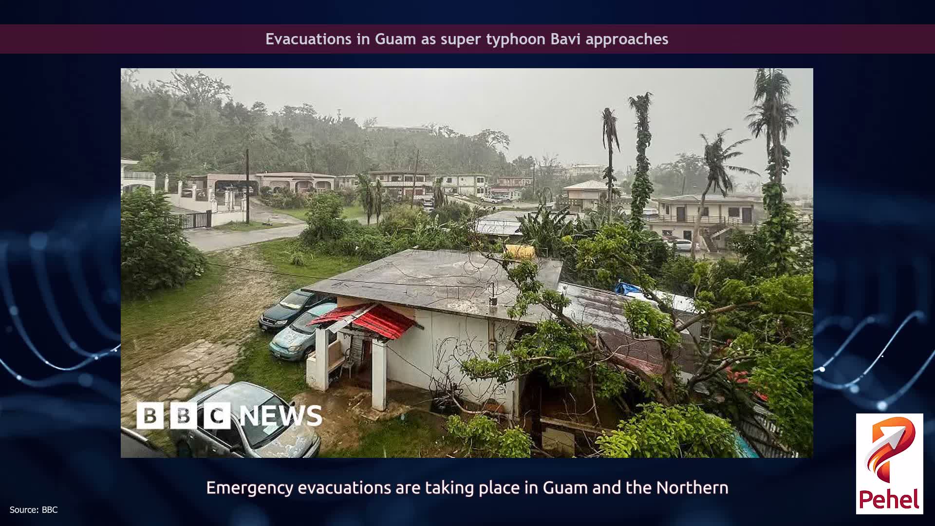 Evacuations in Guam as super typhoon Bavi approaches