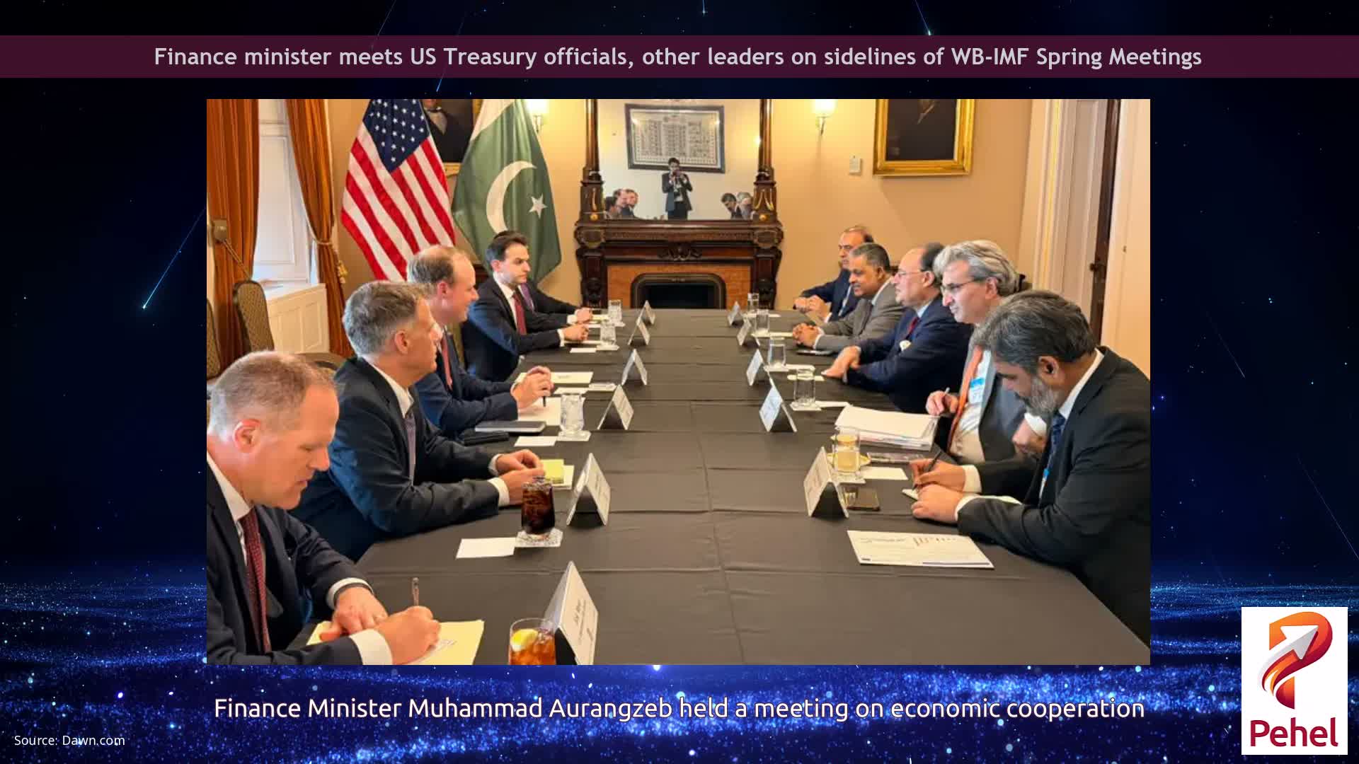 Finance minister meets US Treasury officials, other leaders on sidelines of WB-IMF Spring Meetings