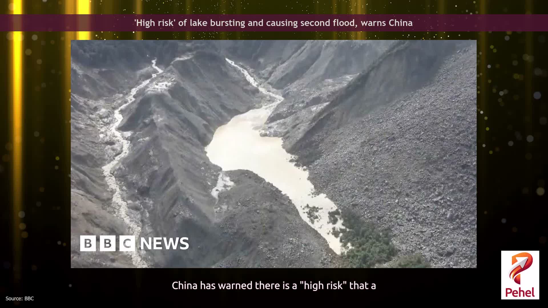 'High risk' of lake bursting and causing second flood, warns China