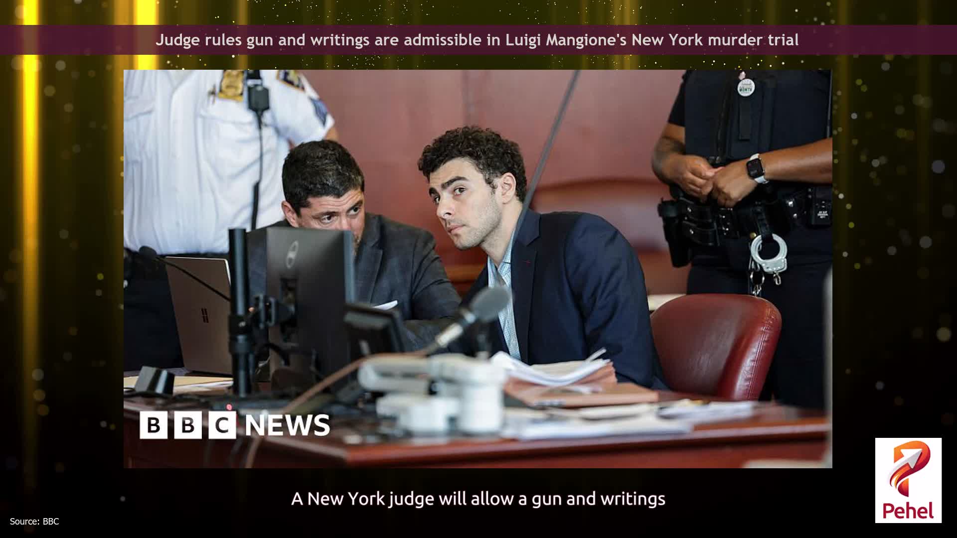 Judge rules gun and writings are admissible in Luigi Mangione's New York murder trial