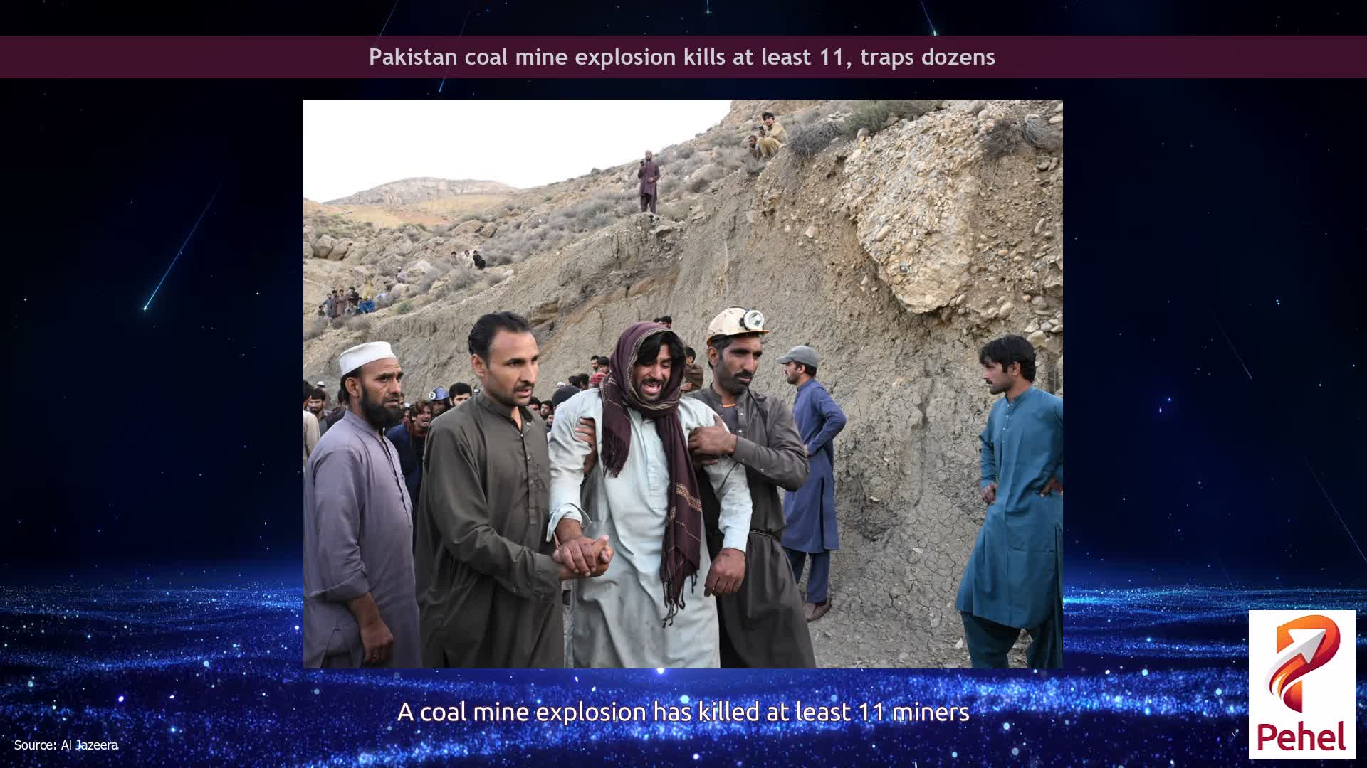 Pakistan coal mine explosion kills at least 11, traps dozens