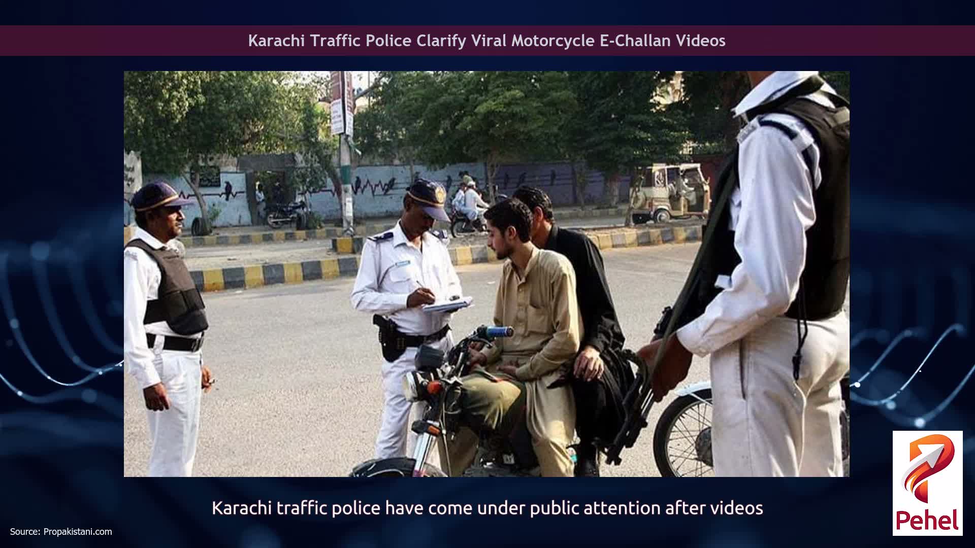 Karachi Traffic Police Clarify Viral Motorcycle E-Challan Videos
