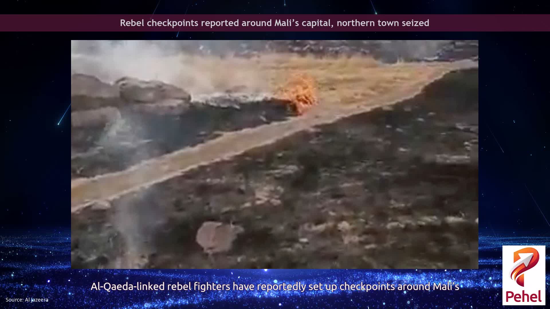 Rebel checkpoints reported around Mali’s capital, northern town seized