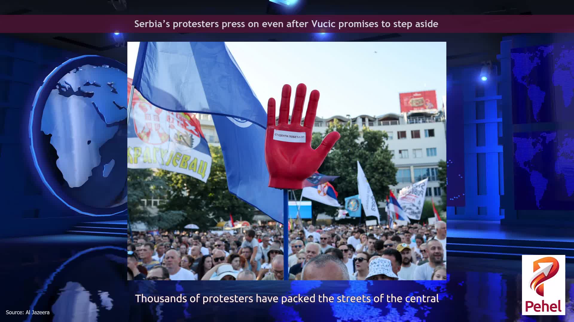 Serbia’s protesters press on even after Vucic promises to step aside