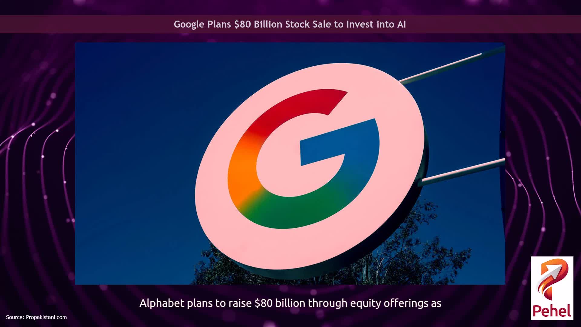 Google Plans $80 Billion Stock Sale to Invest into AI