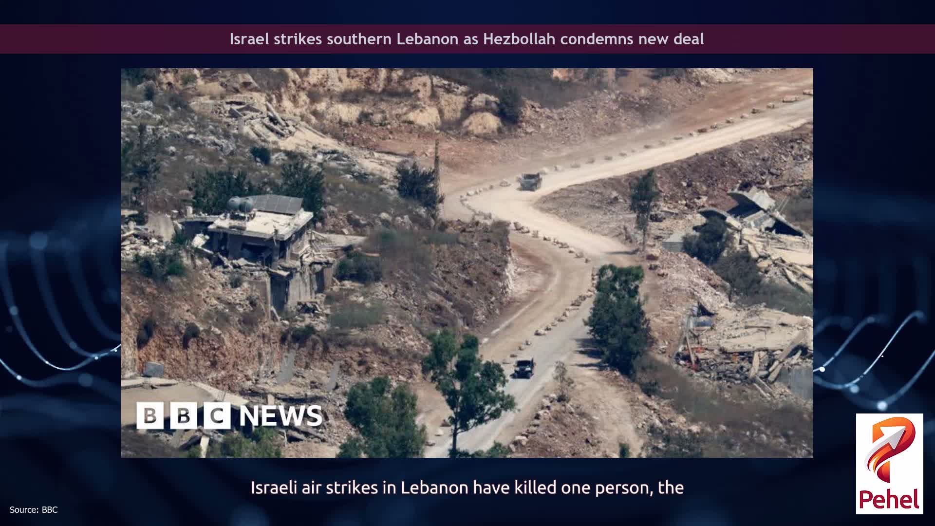 Israel strikes southern Lebanon as Hezbollah condemns new deal