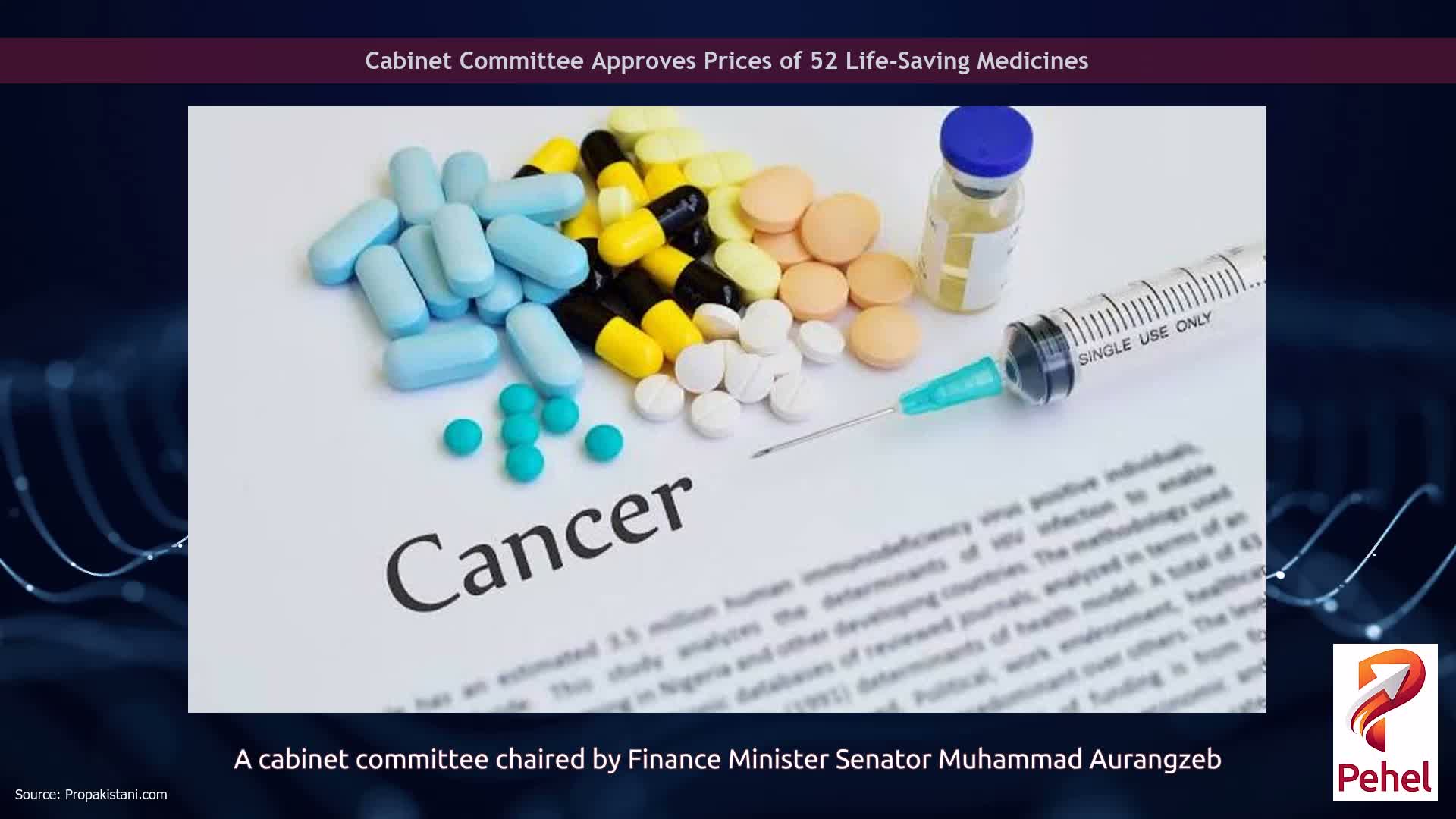 Cabinet Committee Approves Prices of 52 Life-Saving Medicines