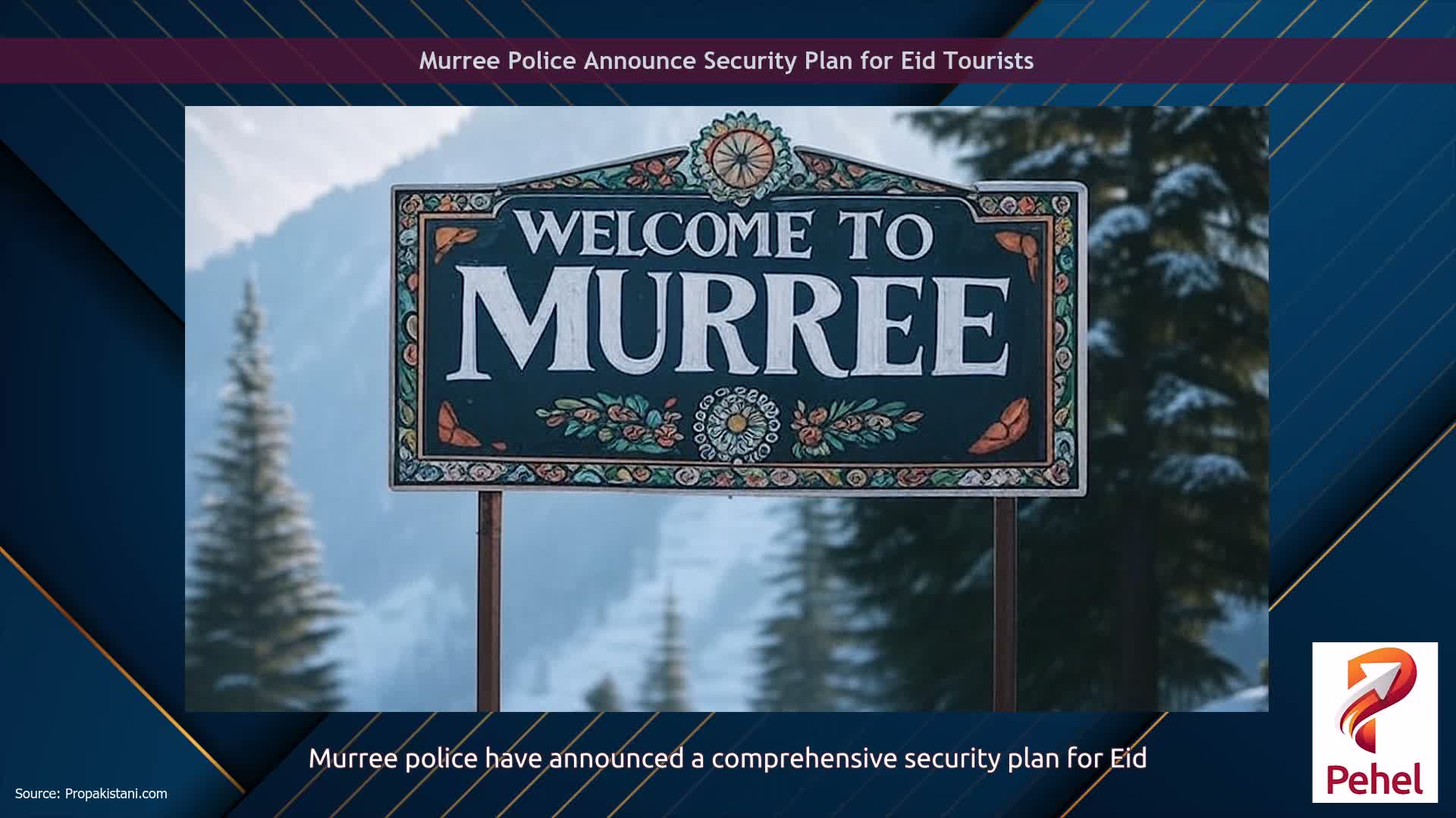 Murree Police Announce Security Plan for Eid Tourists