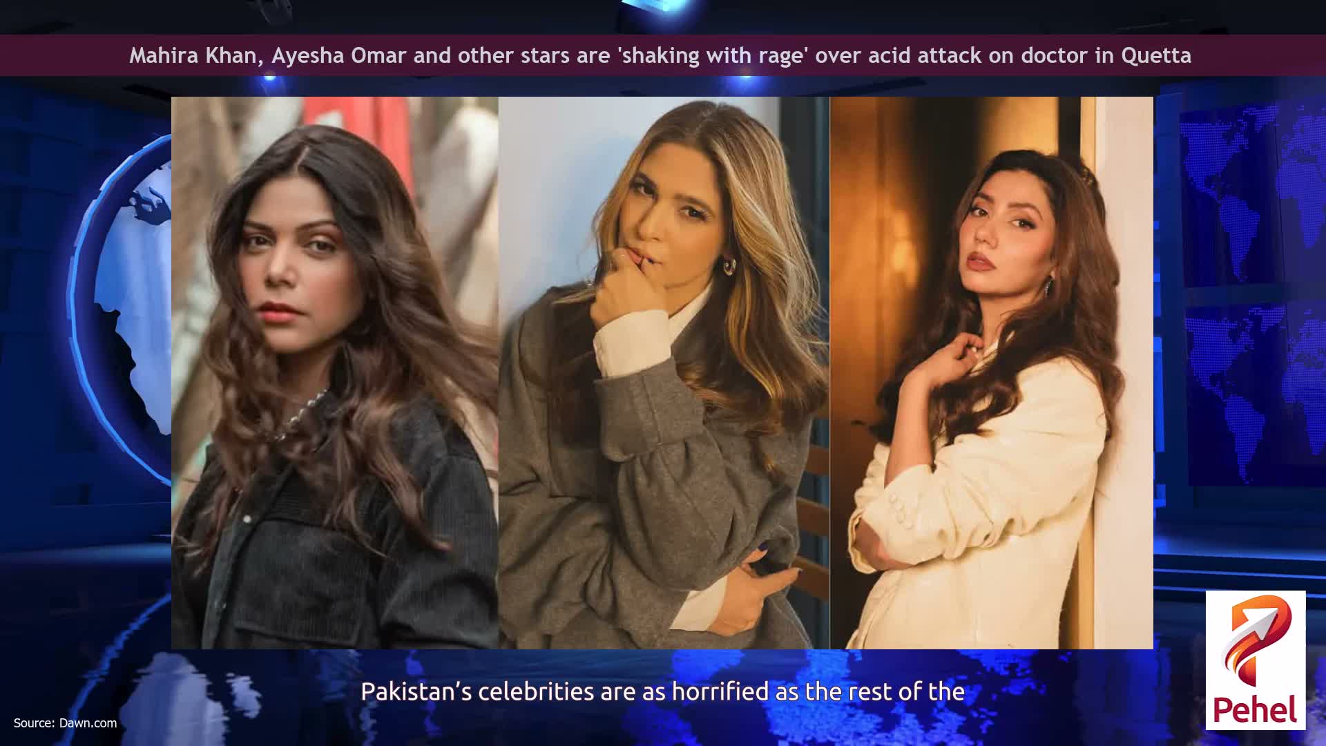 Mahira Khan, Ayesha Omar and other stars are 'shaking with rage' over acid attack on doctor in Quetta