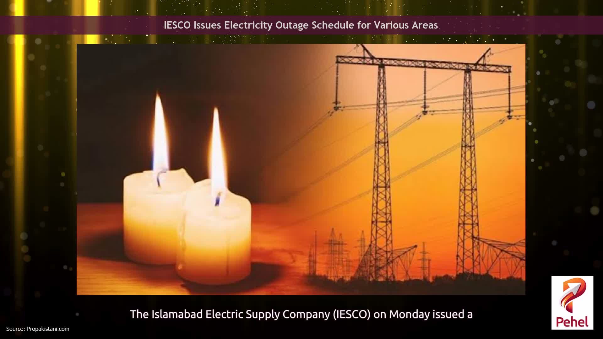 IESCO Issues Electricity Outage Schedule for Various Areas