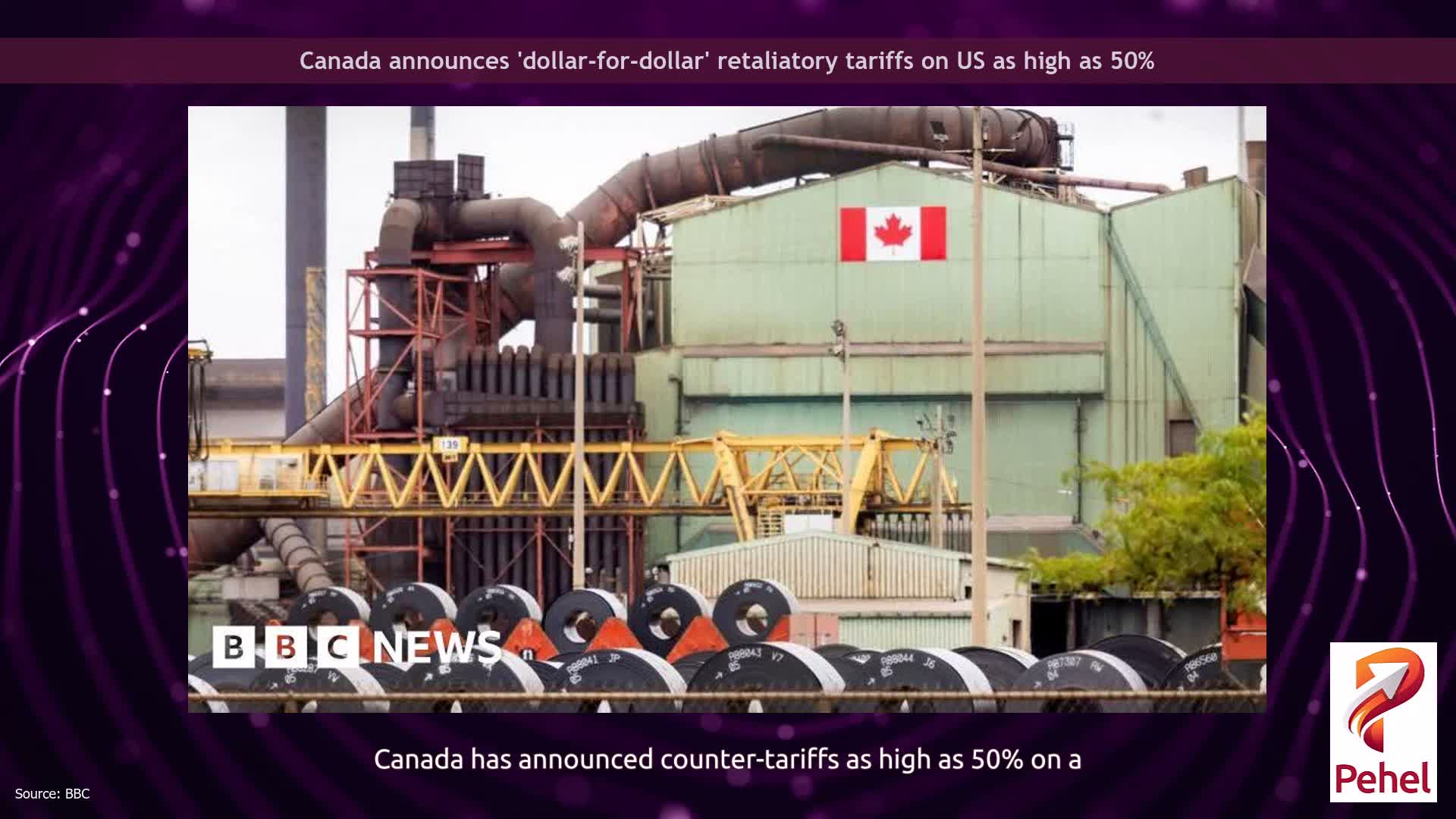 Canada announces 'dollar-for-dollar' retaliatory tariffs on US as high as 50%