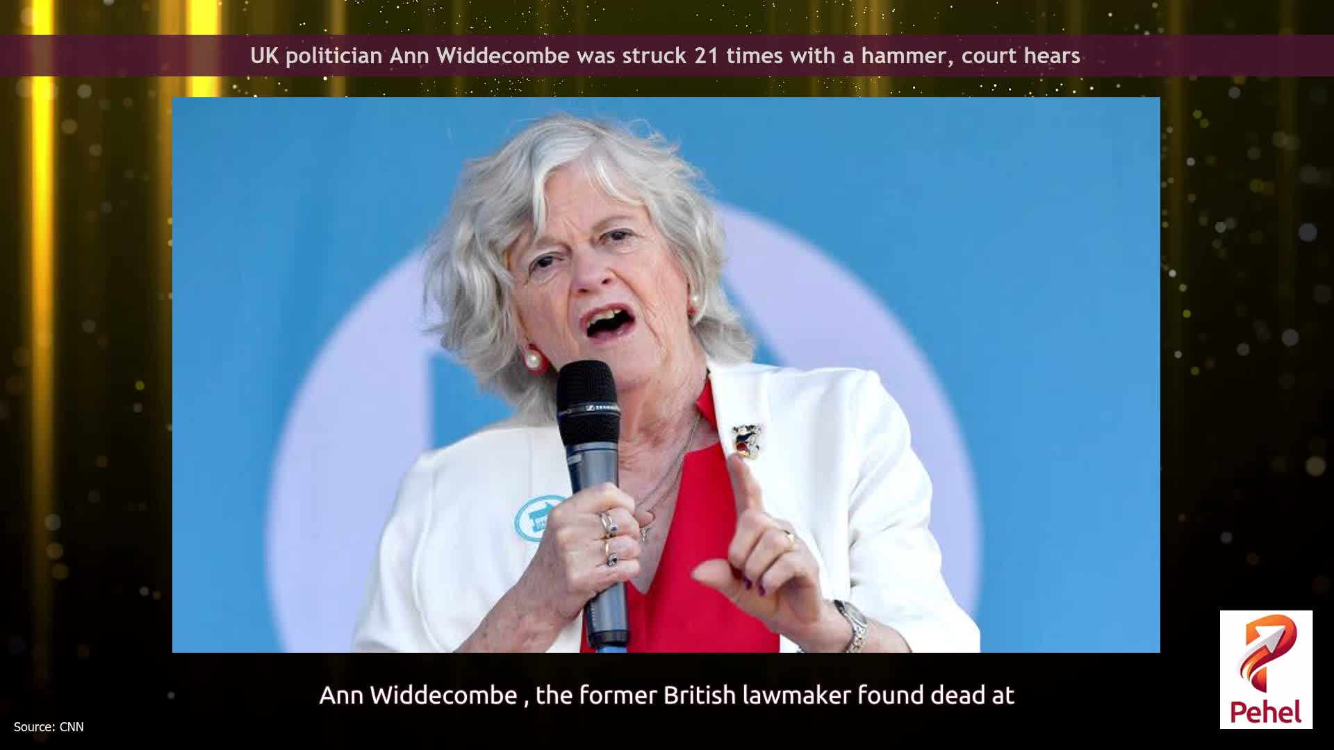 UK politician Ann Widdecombe was struck 21 times with a hammer, court hears