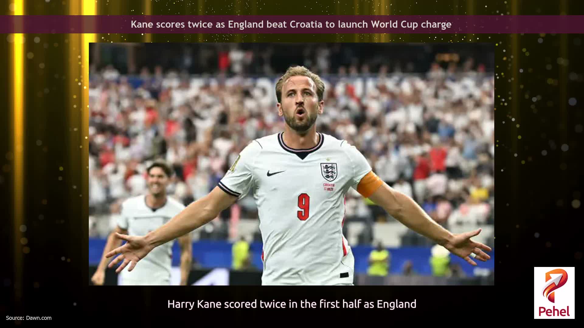 Kane scores twice as England beat Croatia to launch World Cup charge