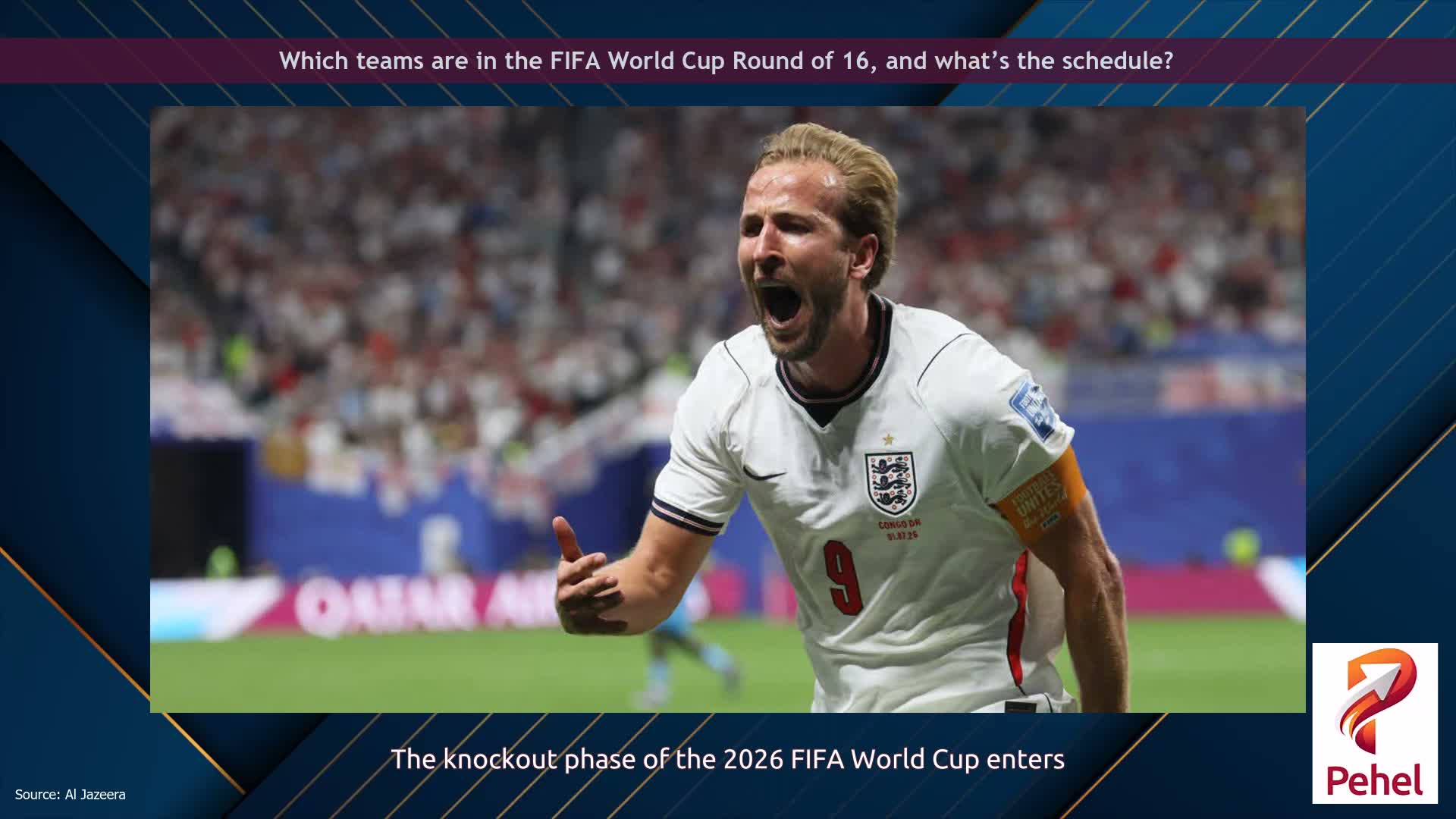 Which teams are in the FIFA World Cup Round of 16, and what’s the schedule?