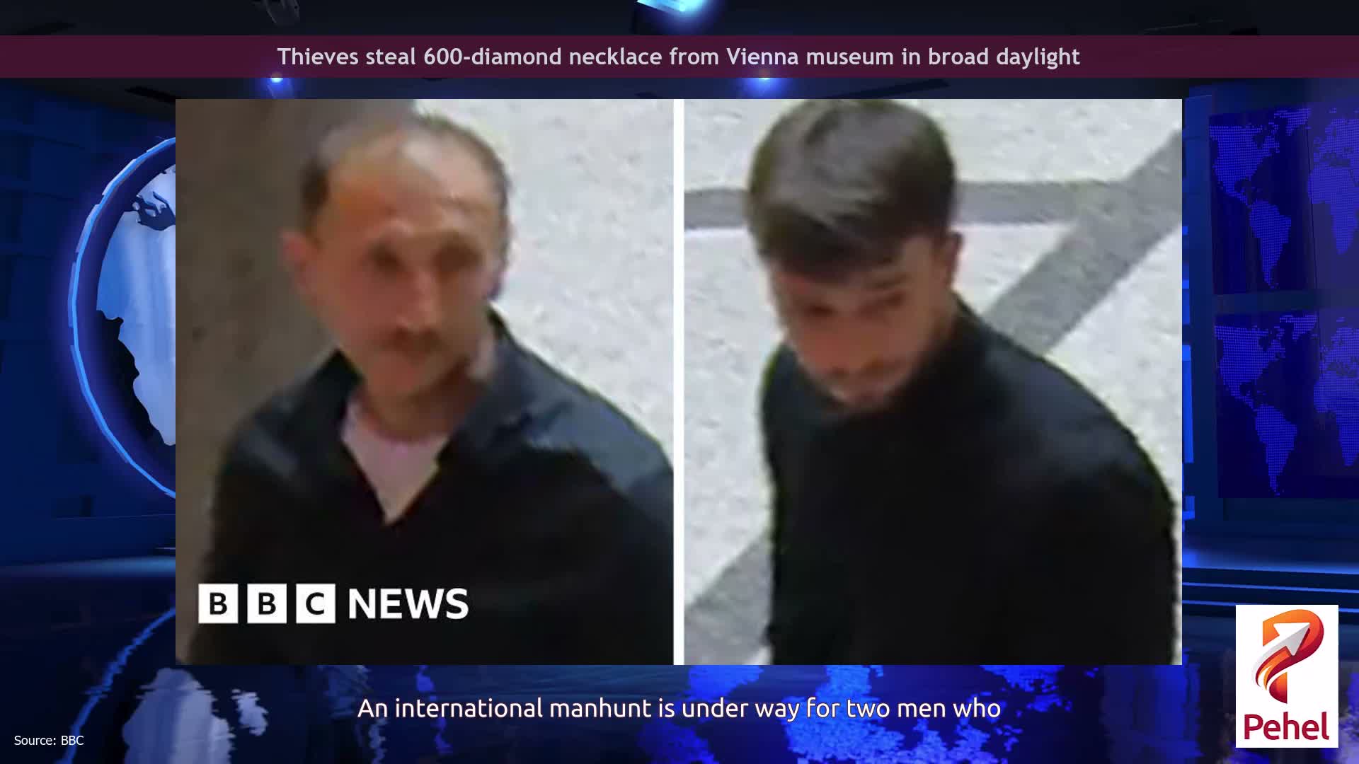Thieves steal 600-diamond necklace from Vienna museum in broad daylight