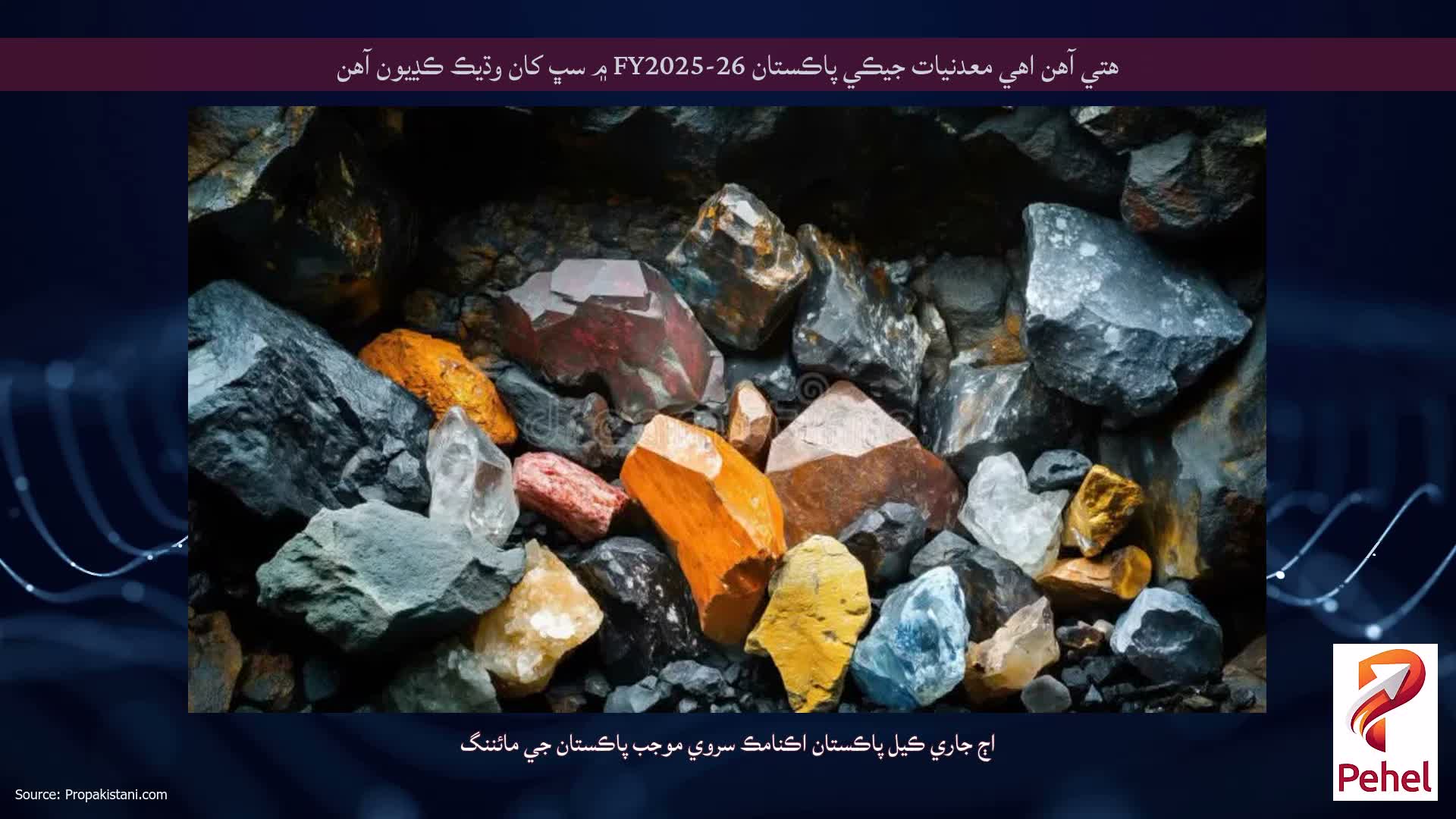 هتي آهن اهي معدنيات جيڪي پاڪستان FY2025-26 ۾ سڀ کان وڌيڪ ڪڍيون آهن