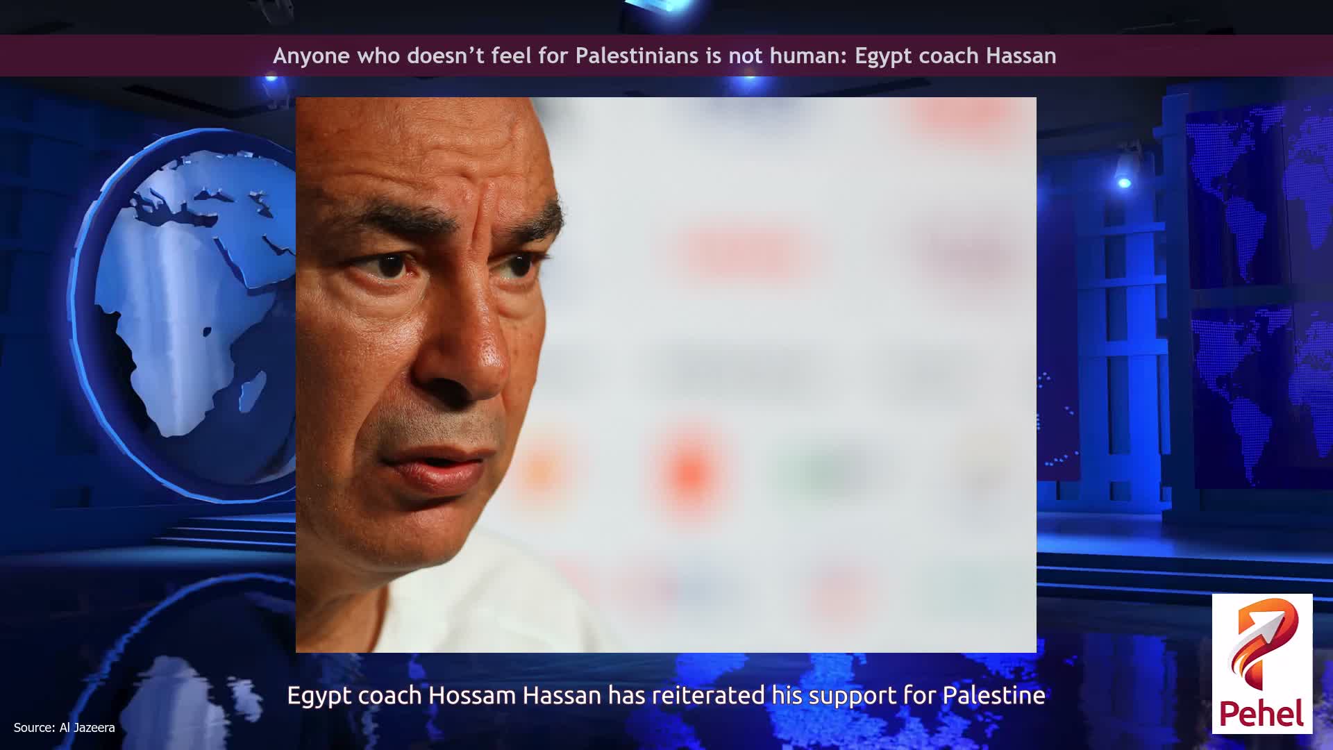 Anyone who doesn’t feel for Palestinians is not human: Egypt coach Hassan