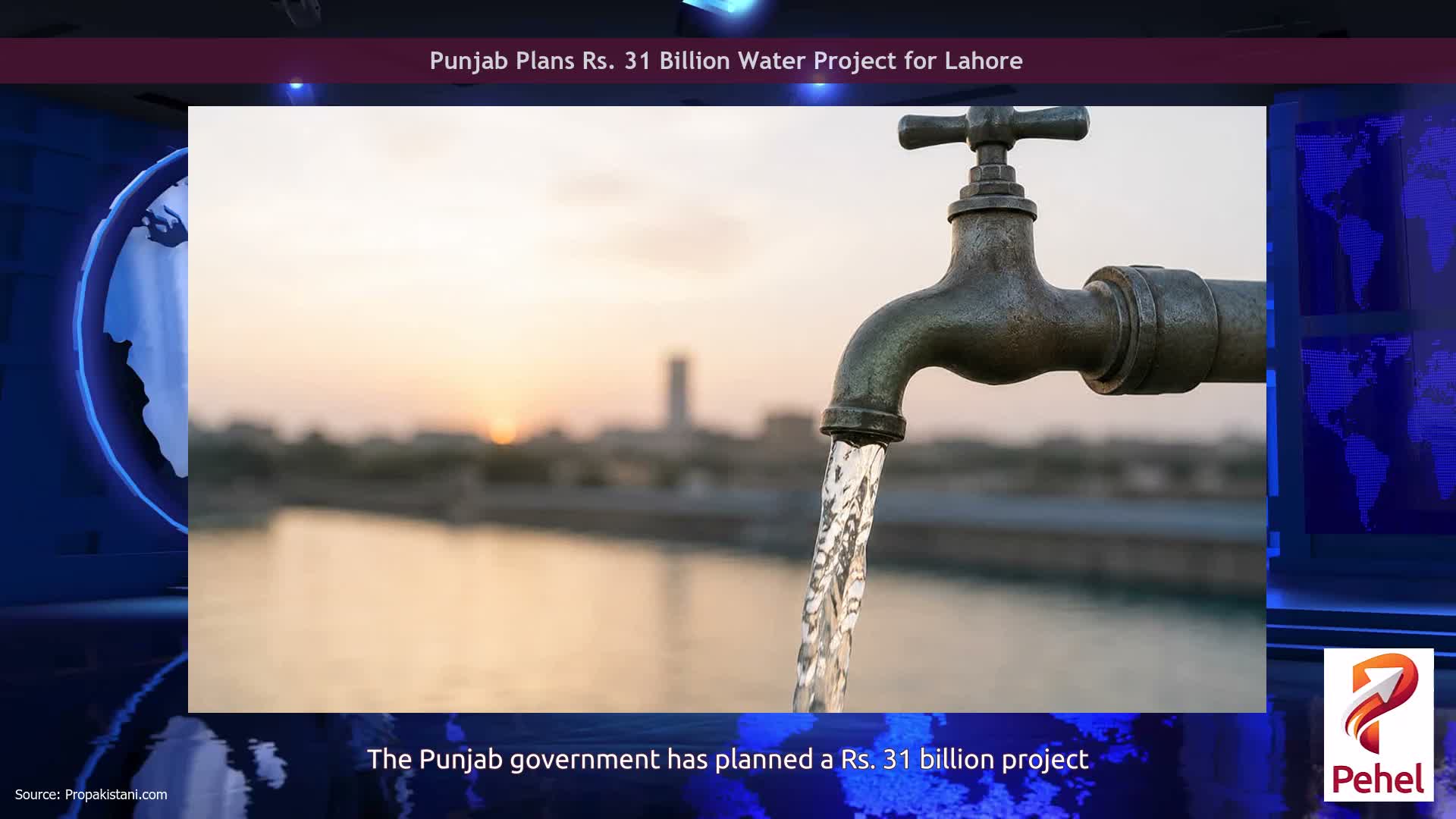 Punjab Plans Rs. 31 Billion Water Project for Lahore