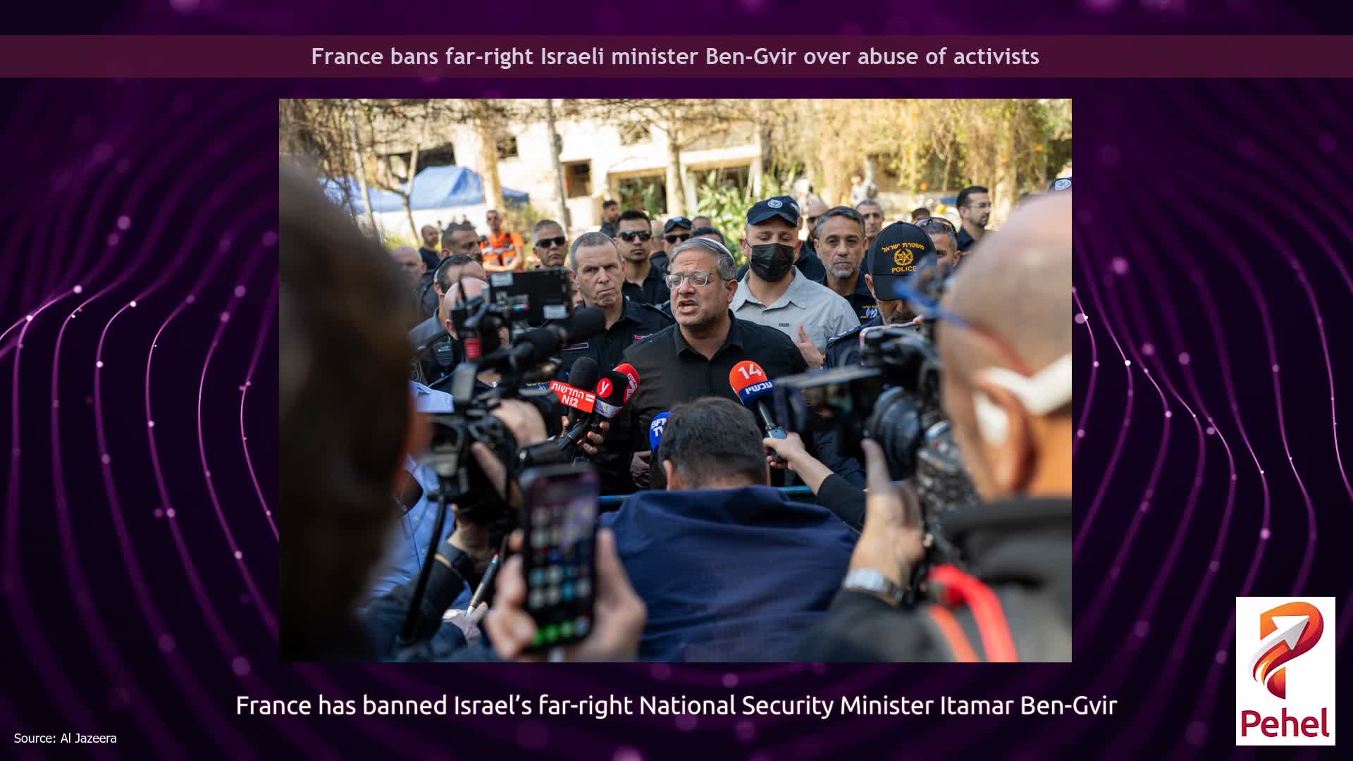 France bans far-right Israeli minister Ben-Gvir over abuse of activists