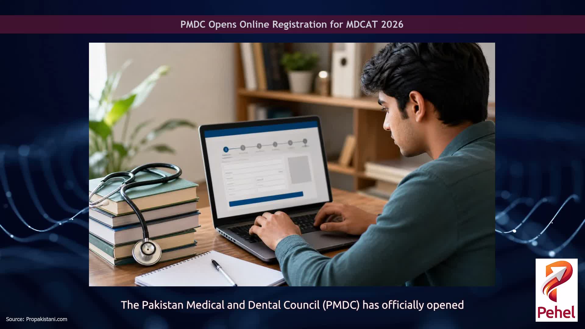 PMDC Opens Online Registration for MDCAT 2026