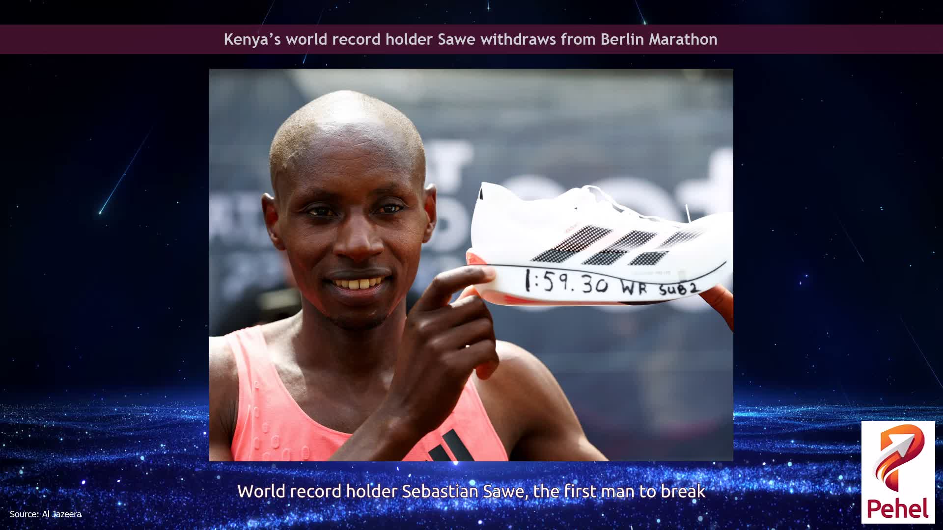 Kenya’s world record holder Sawe withdraws from Berlin Marathon