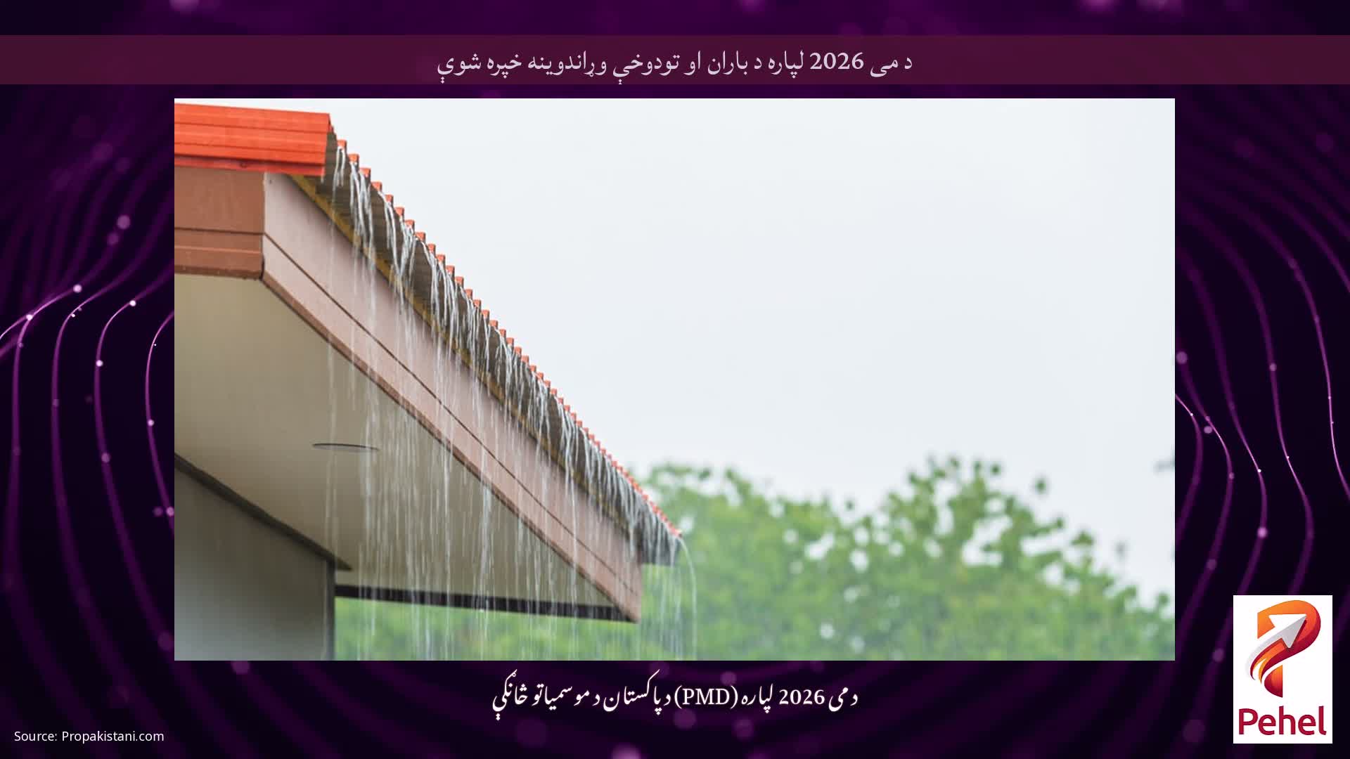 د می 2026 لپاره د باران او تودوخې وړاندوینه خپره شوې