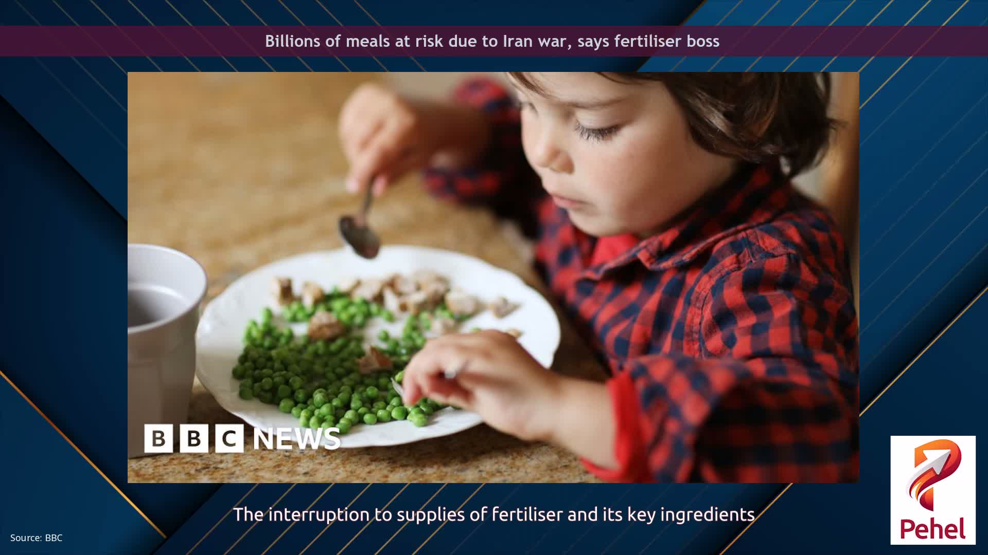 Billions of meals at risk due to Iran war, says fertiliser boss
