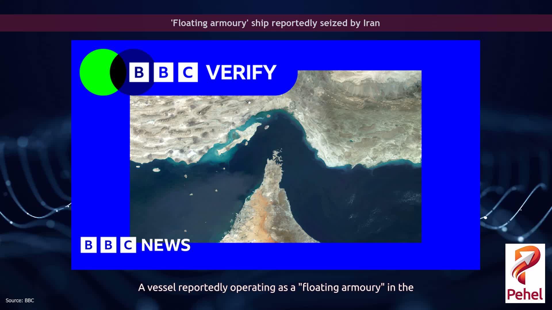 'Floating armoury' ship reportedly seized by Iran