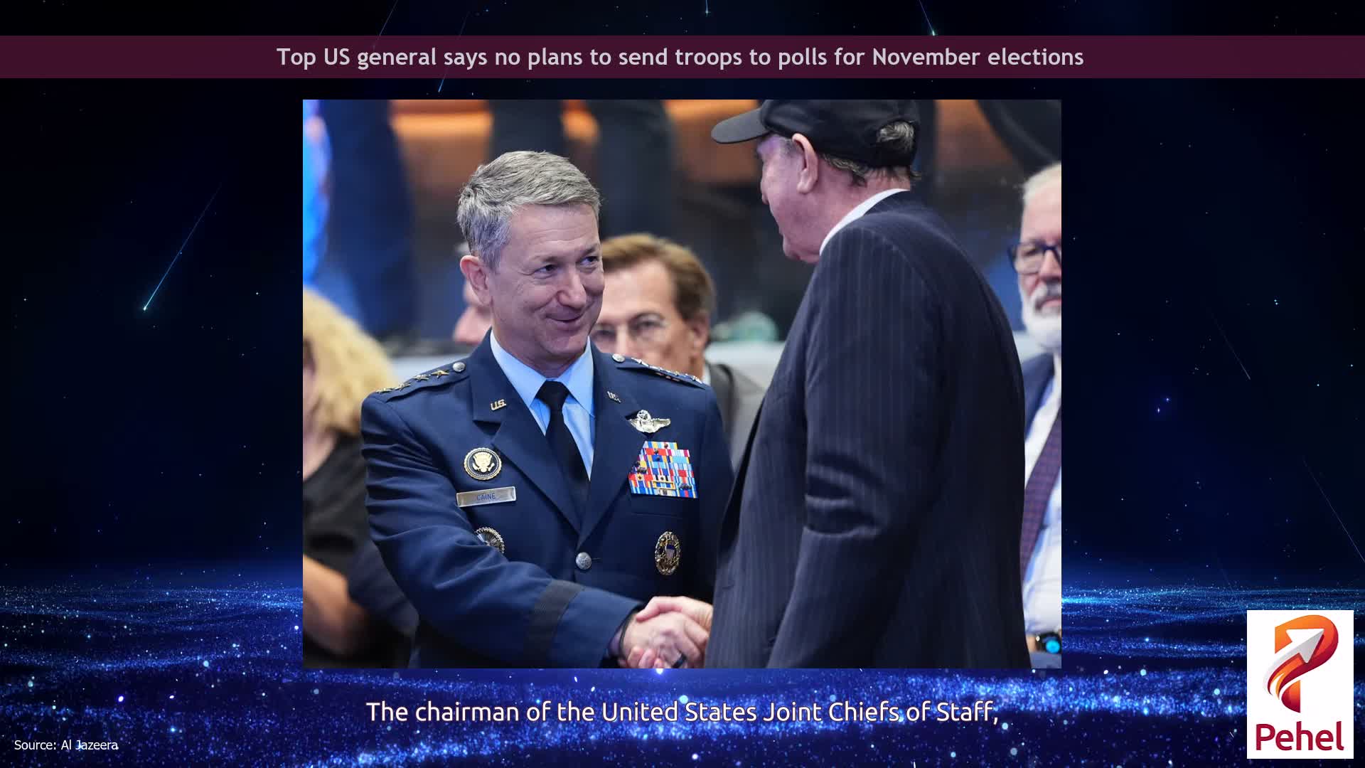 Top US general says no plans to send troops to polls for November elections