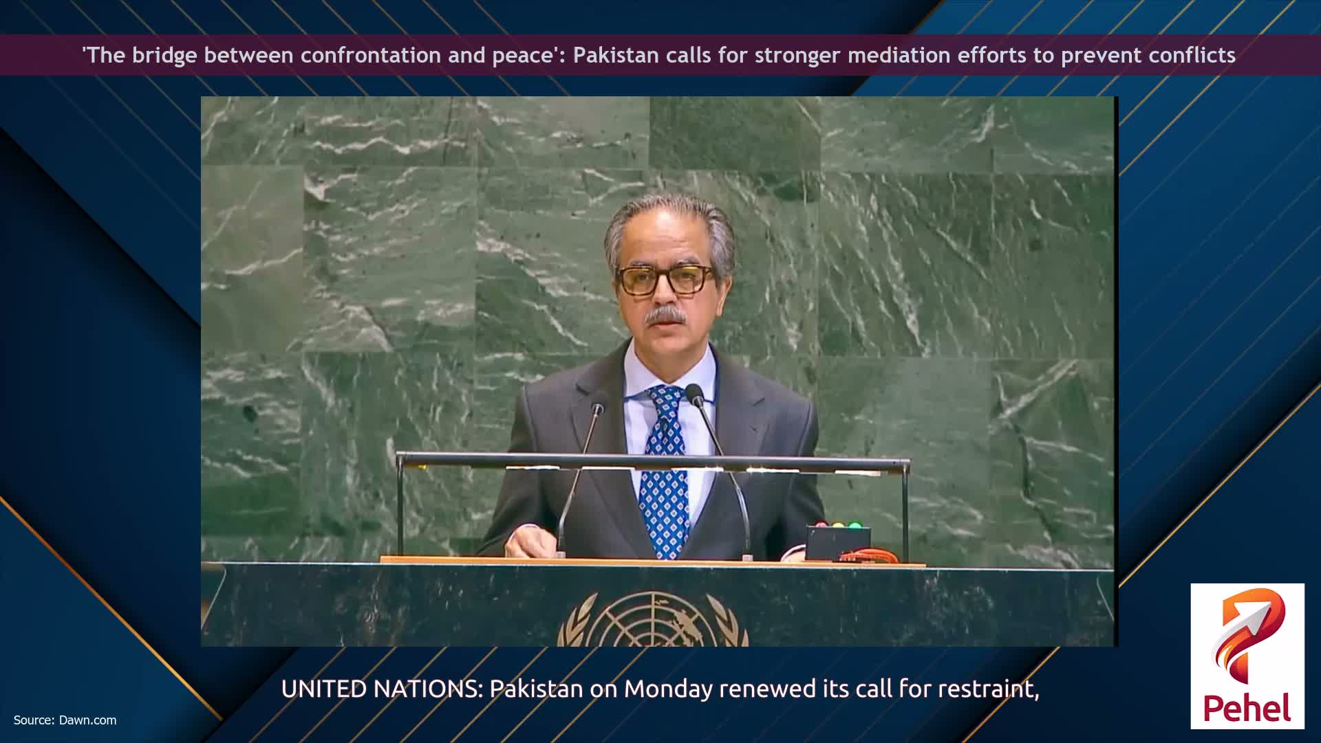 'The bridge between confrontation and peace': Pakistan calls for stronger mediation efforts to prevent conflicts